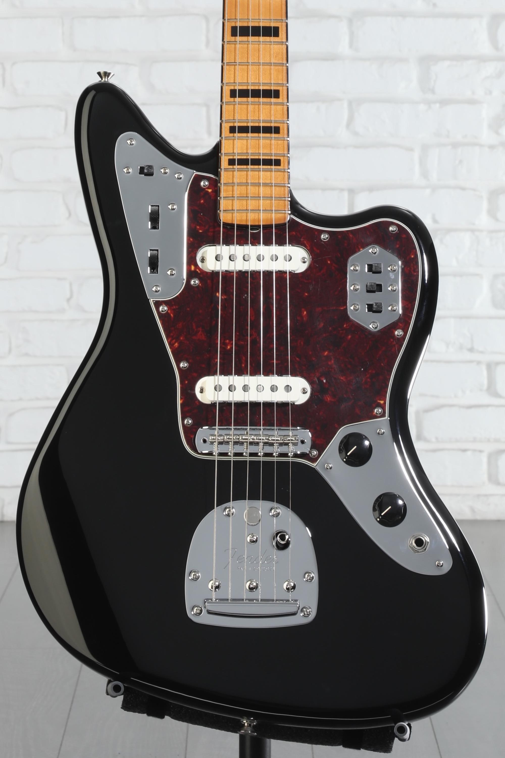 Fender Vintera II '70s Jaguar Electric Guitar - Black | Sweetwater