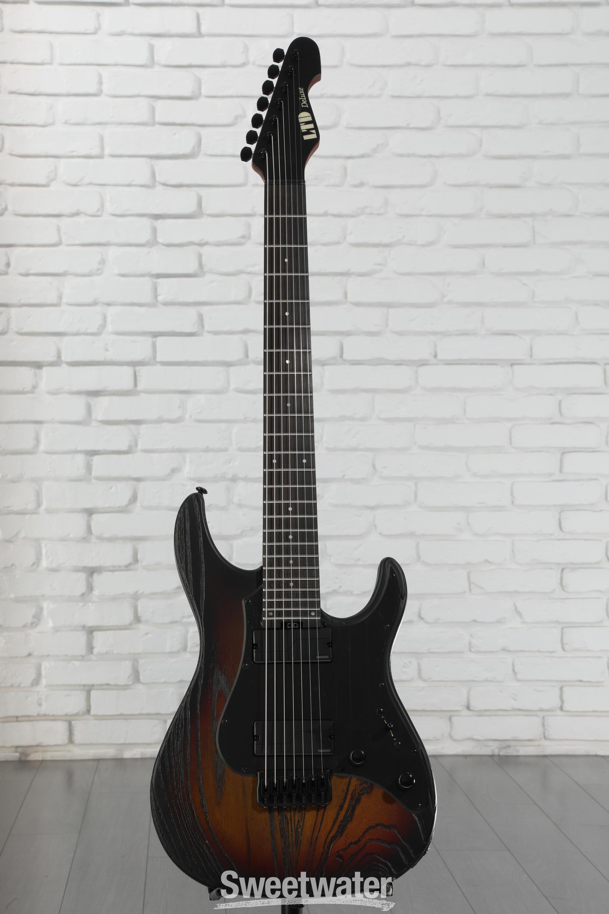 ESP SN-1007 7-string Baritone Electric Guitar - Fireblast