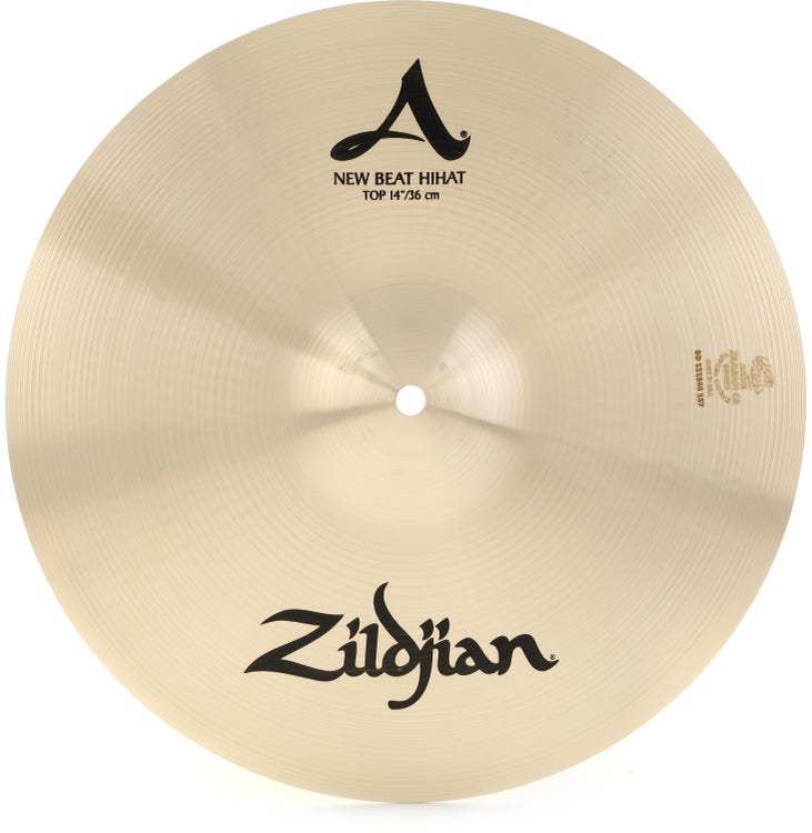 Zildjian 14 inch A Zildjian New Beat Hi-hat Top Cymbal | Sweetwater 