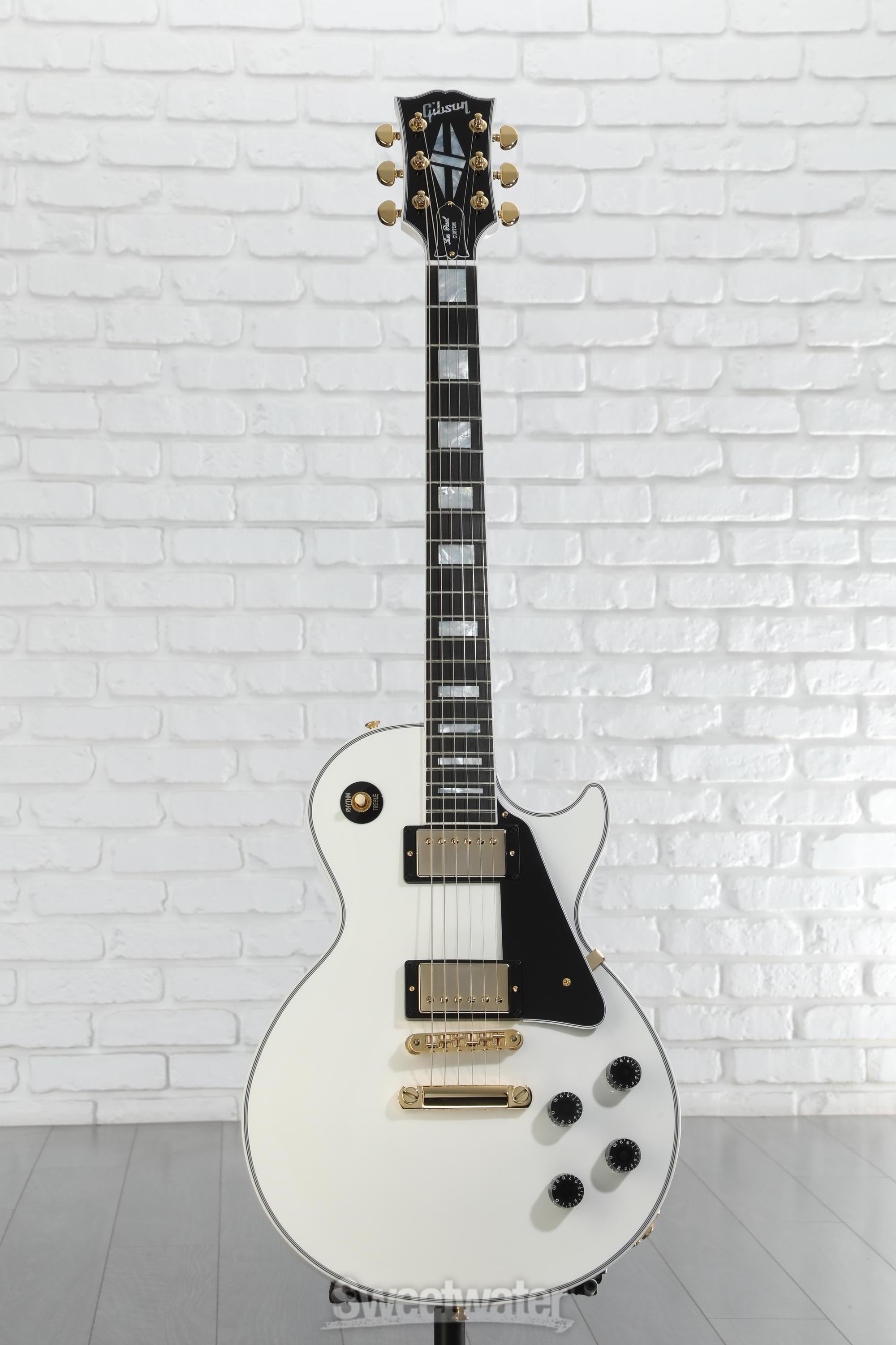 ギター Les Paul Custom Alpine White Epiphone Les Paul Custom - alpine white Single cut electric