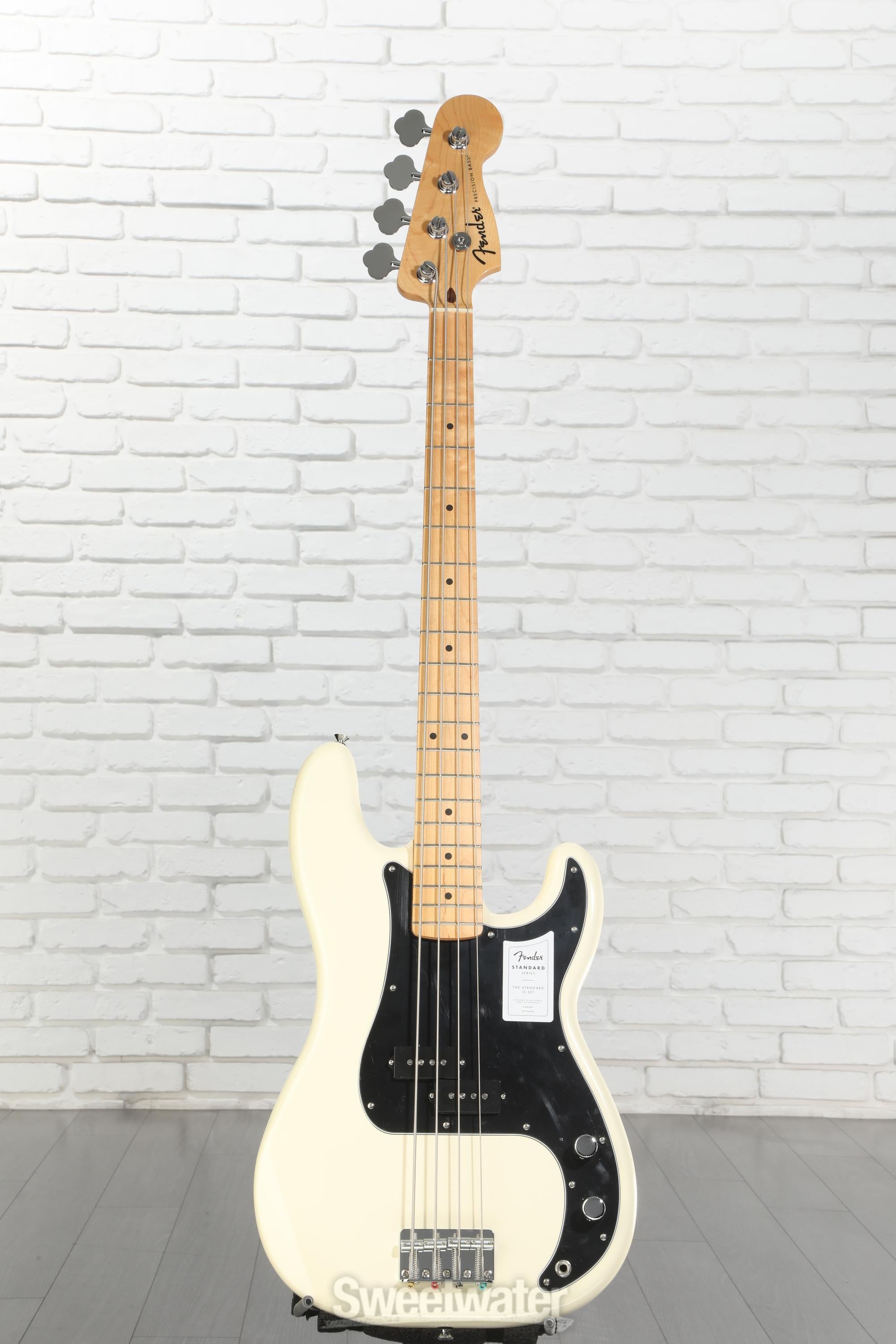 Fender Standard Precision Bass - Olympic White | Sweetwater