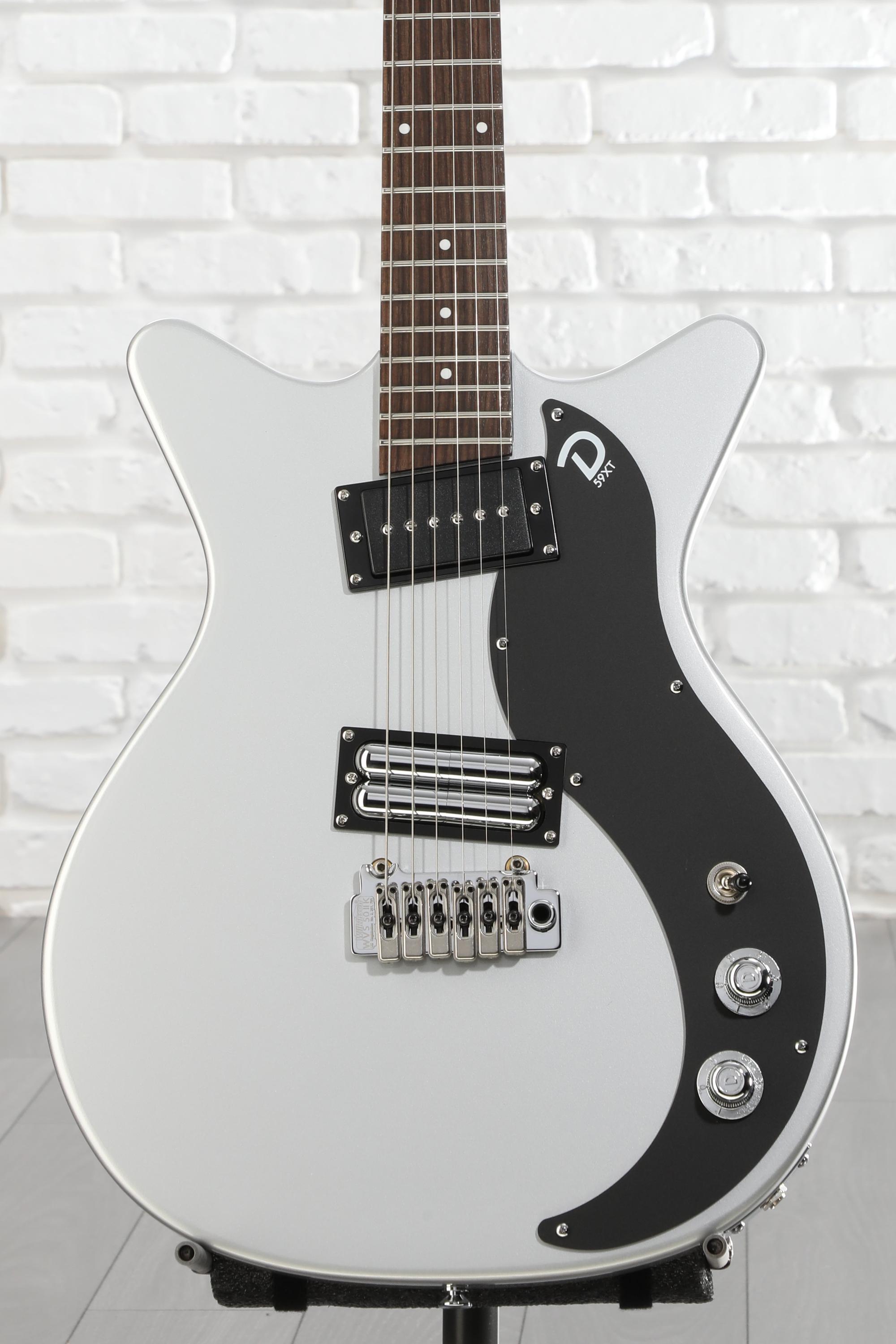 Danelectro 59XT Semi-hollowbody Electric Guitar - Silver | Sweetwater