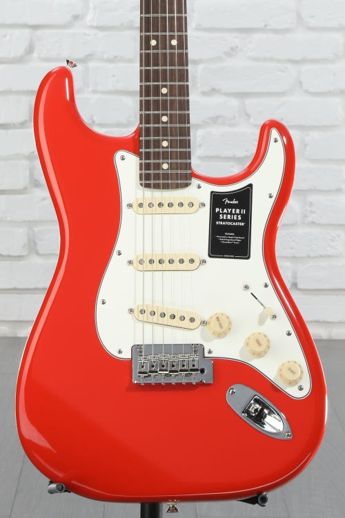 Fender Player II Stratocaster Electric Guitar - Coral Red with Rosewood Fingerboard