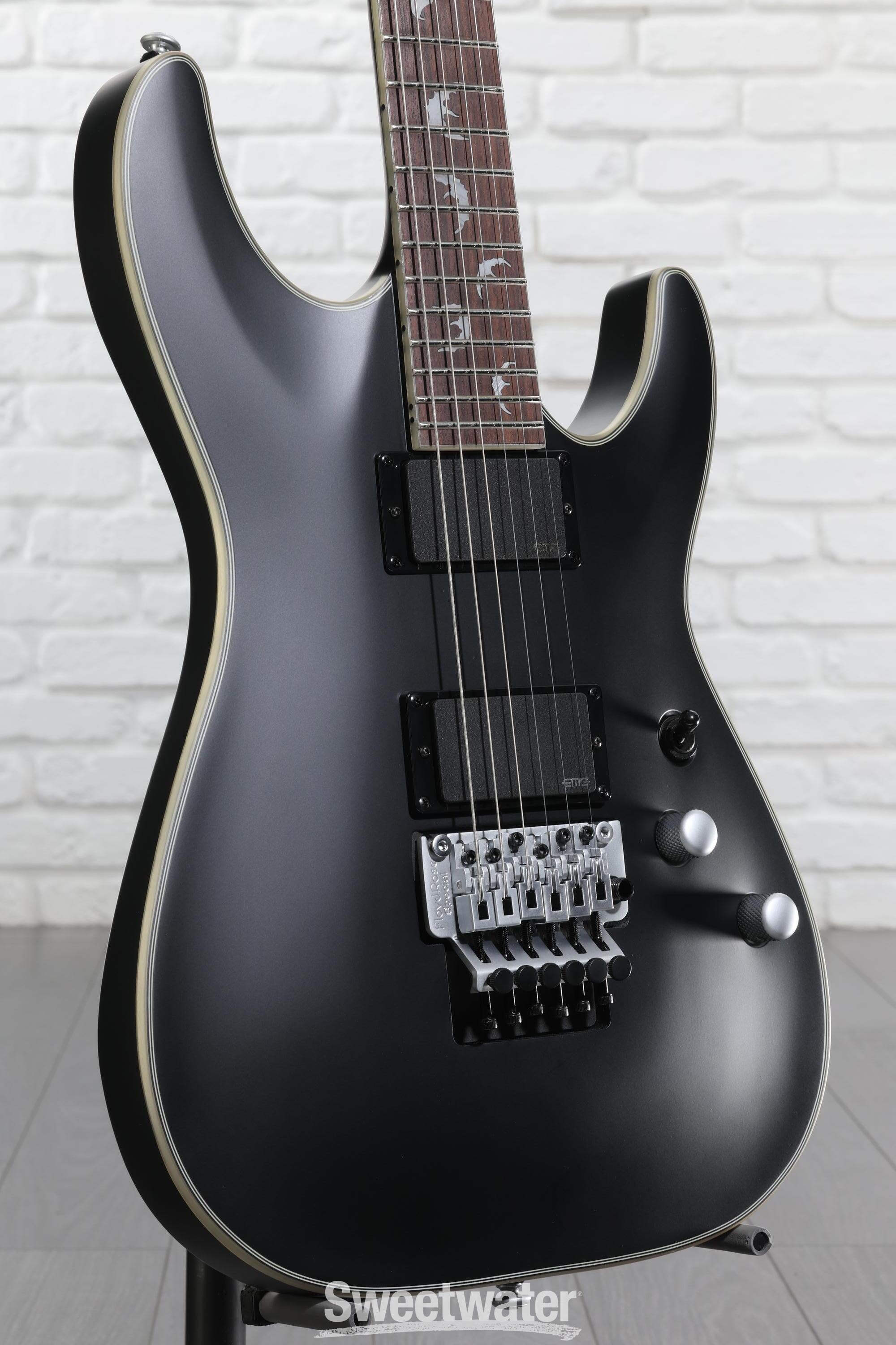 Schecter Damien Platinum 6 FR - Satin Black | Sweetwater