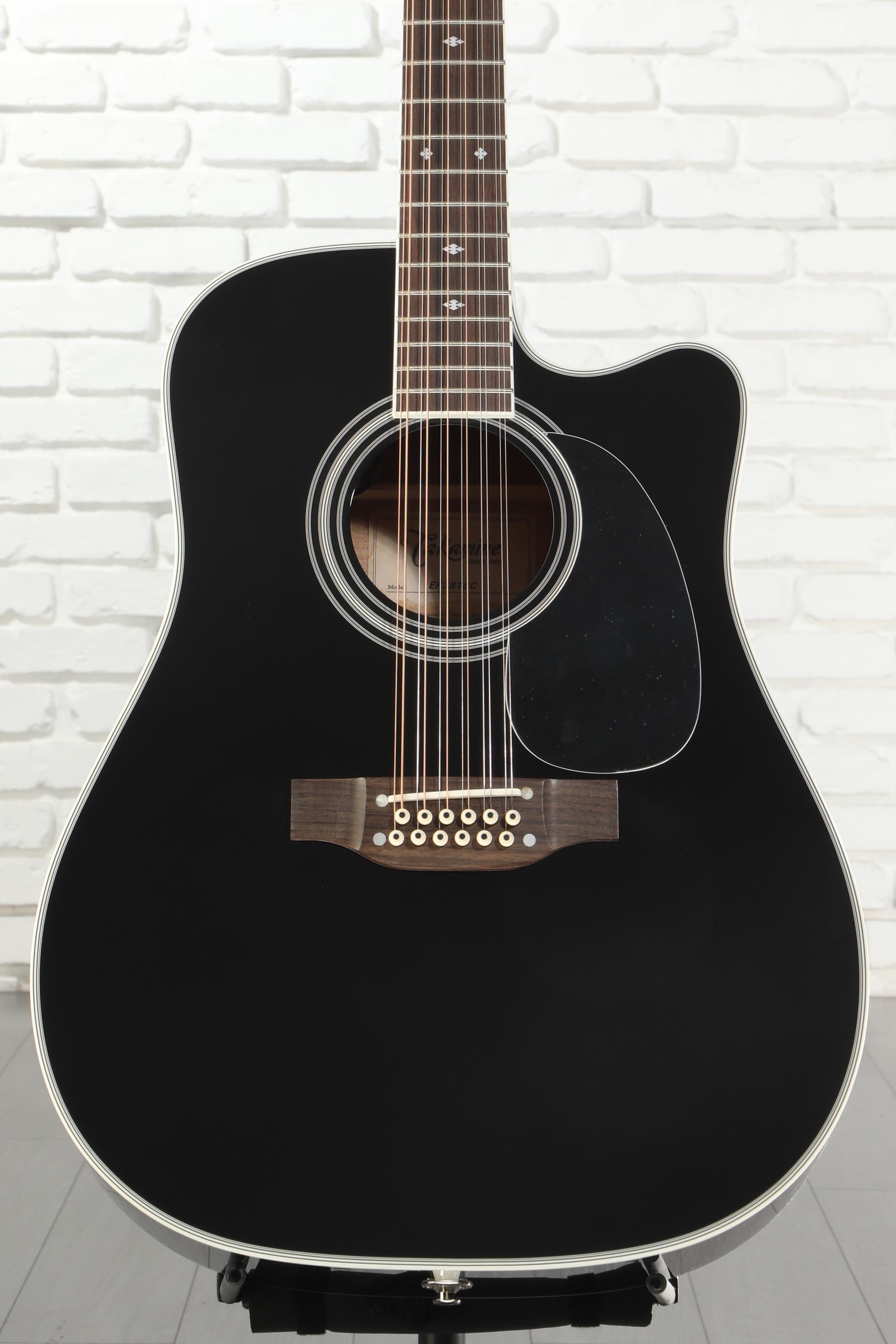 Takamine Legacy JEF381SC Dreadnought 12-string Acoustic-electric Guitar - Black