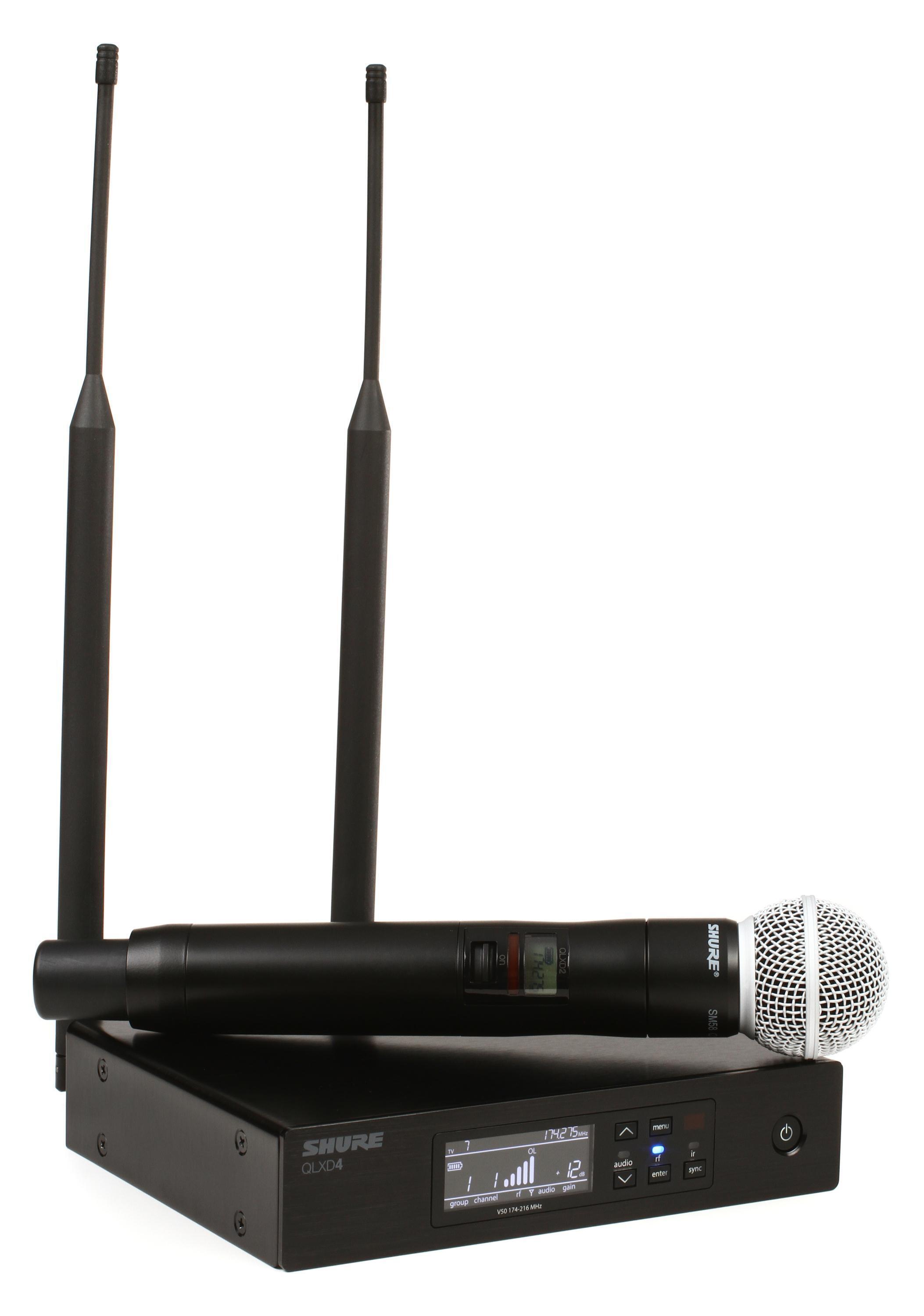 Shure QLXD24 SM58 Digital Wireless Handheld Microphone System