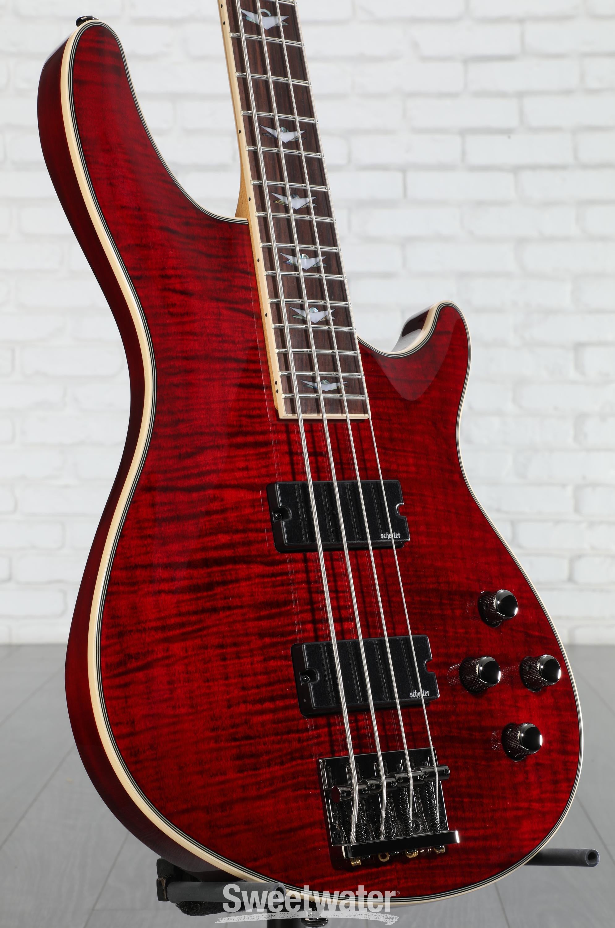 Schecter Omen Extreme-4 Bass Guitar - Black Cherry | Sweetwater