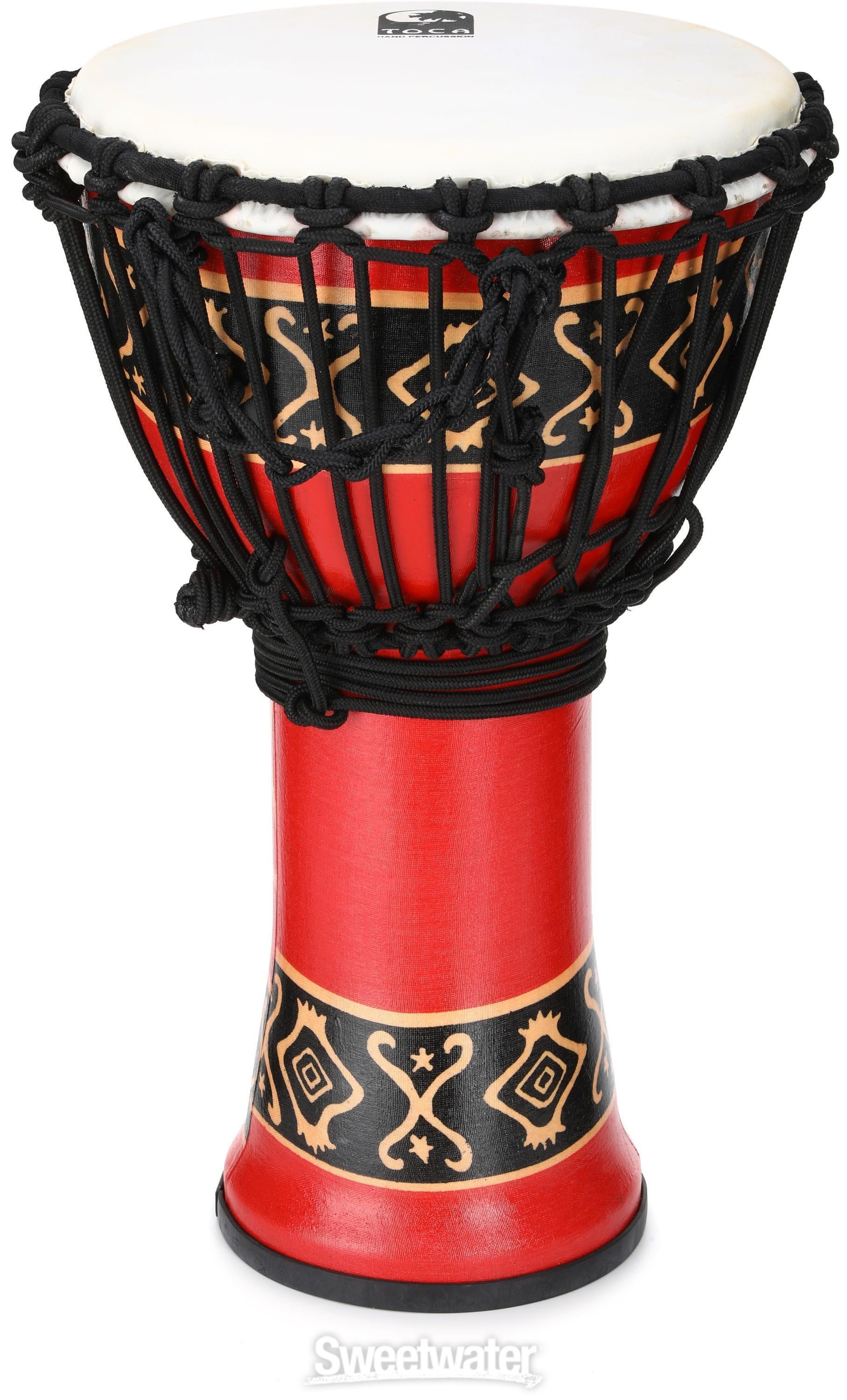 Toca Percussion Freestyle Rope-tuned Djembe - Bali Red | Sweetwater
