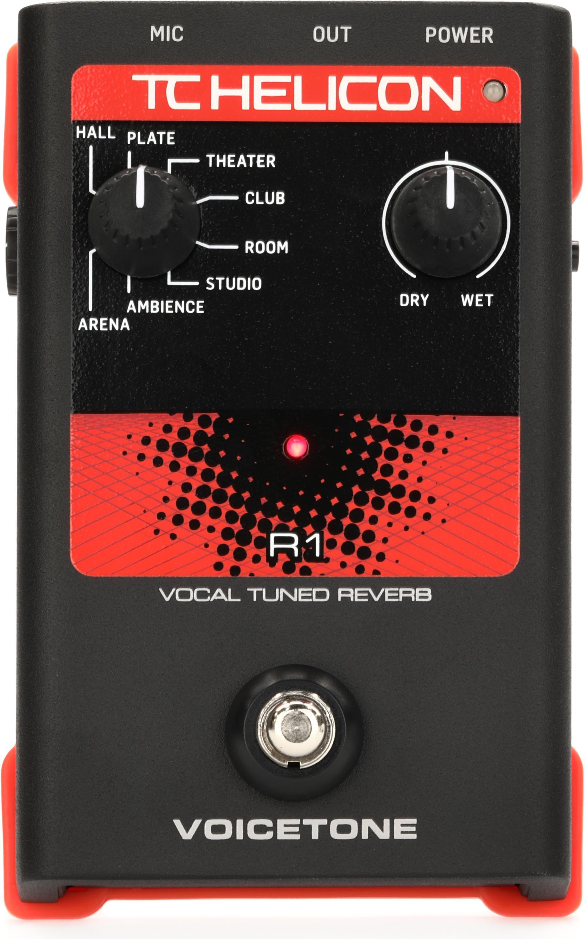 TC-Helicon VoiceTone R1 Vocal Reverb Pedal | Sweetwater