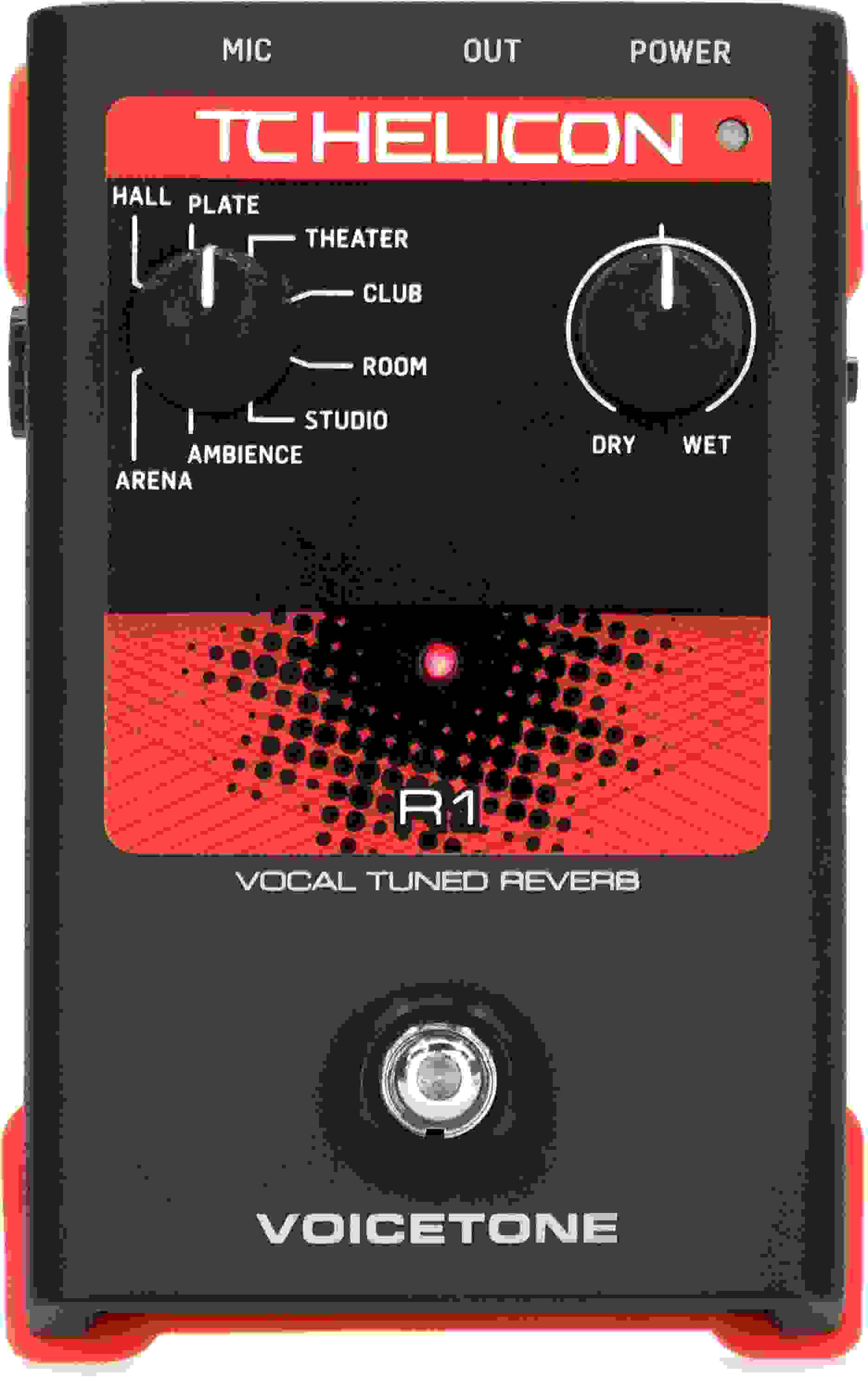 TC-Helicon VoiceTone R1 Vocal Reverb Pedal