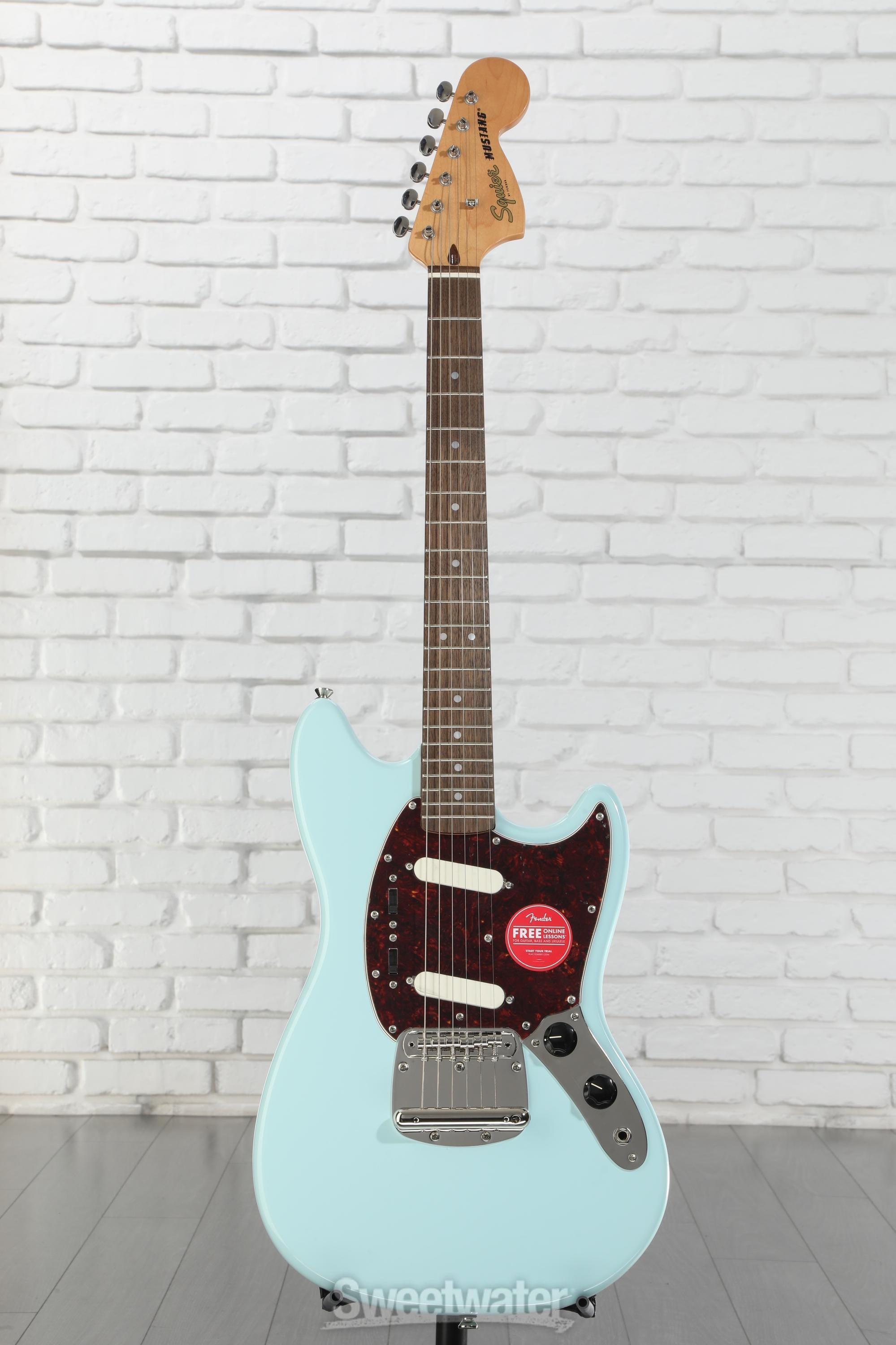 ギター Squier classicvibe mustang Squier Classic Vibe '60s Mustang Electric Guitar - Sonic