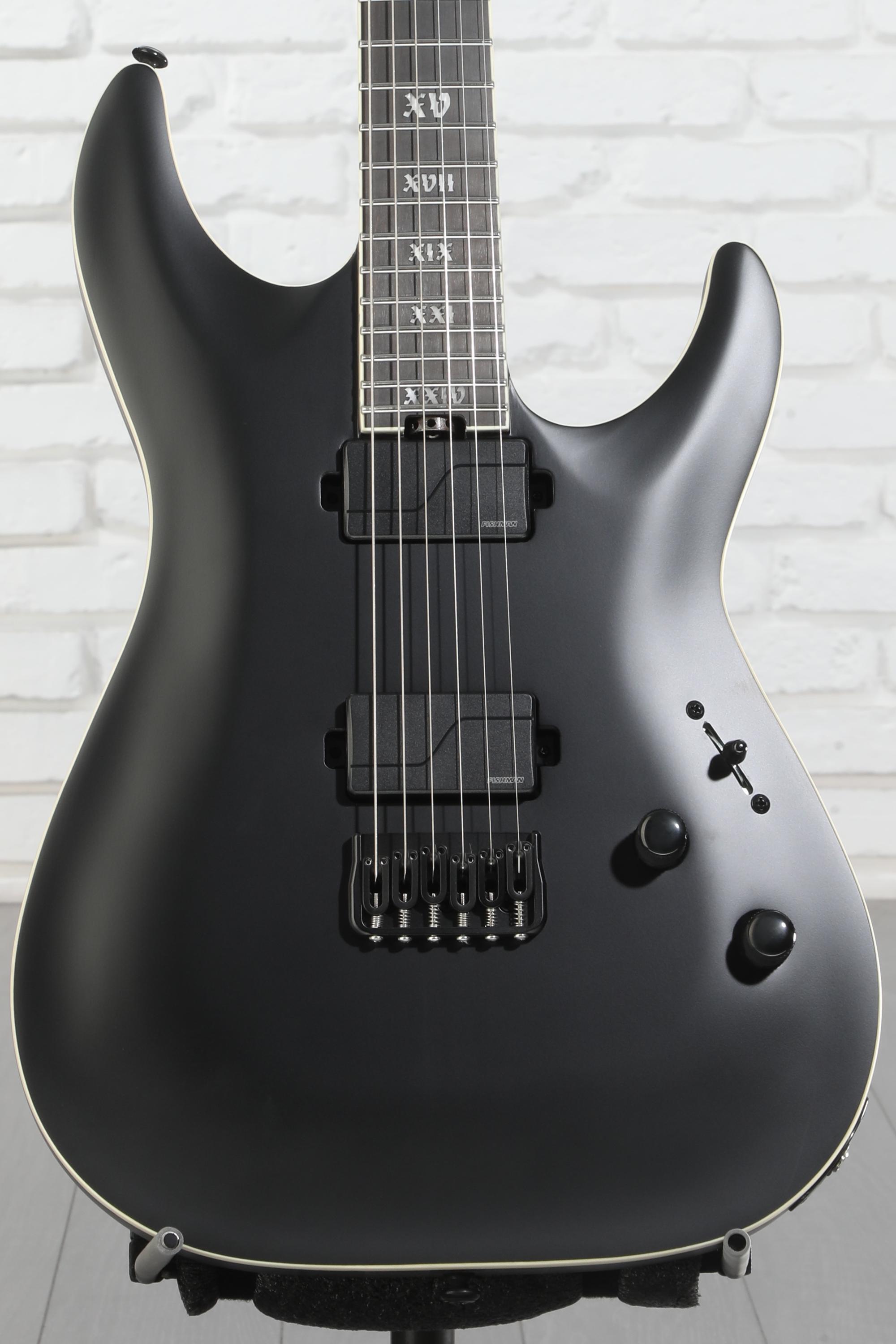 Schecter C-1 SLS Evil Twin Electric Guitar - Satin Black