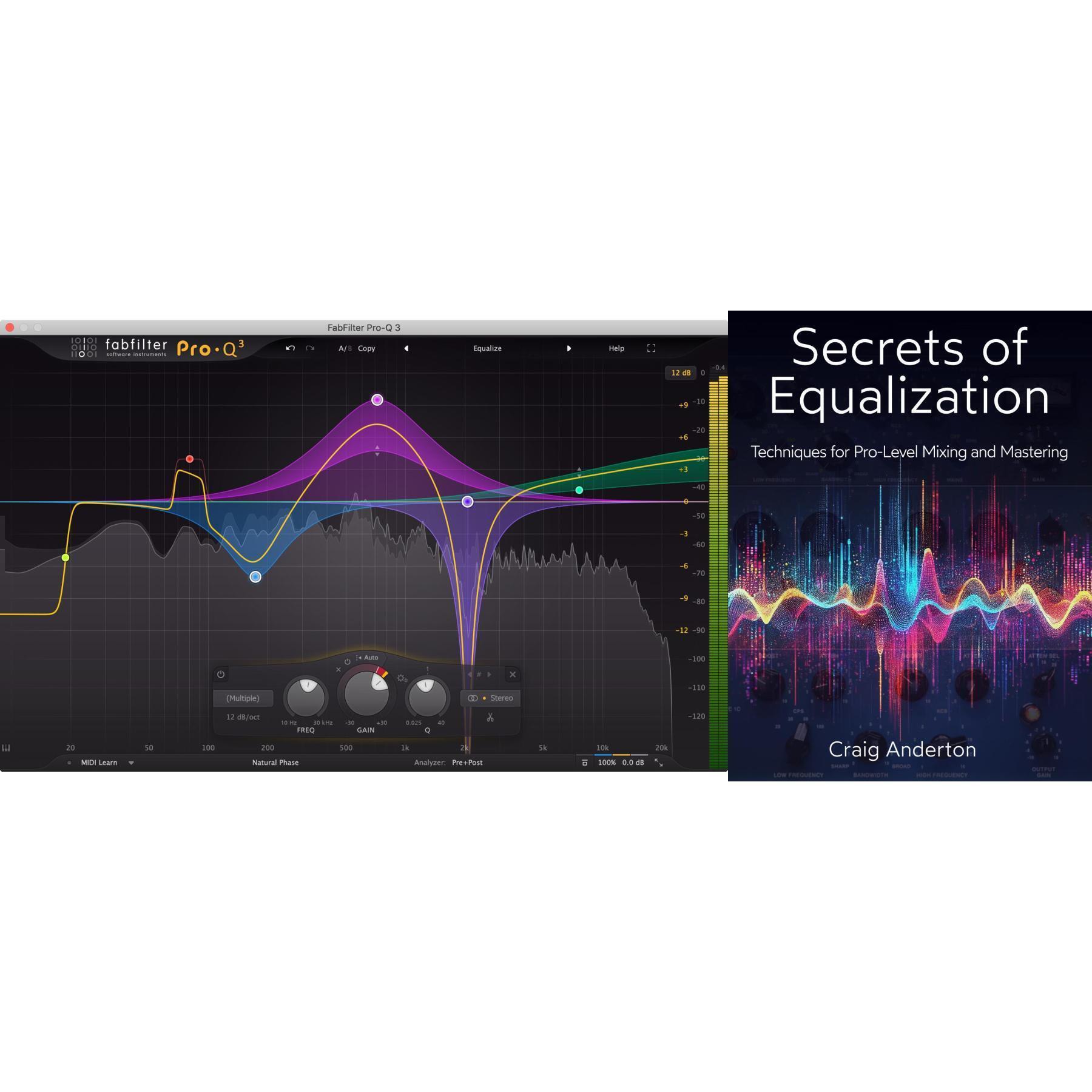 FabFilter Pro-Q 3 EQ and Filter Plug-in with Secrets of Equalization E-book