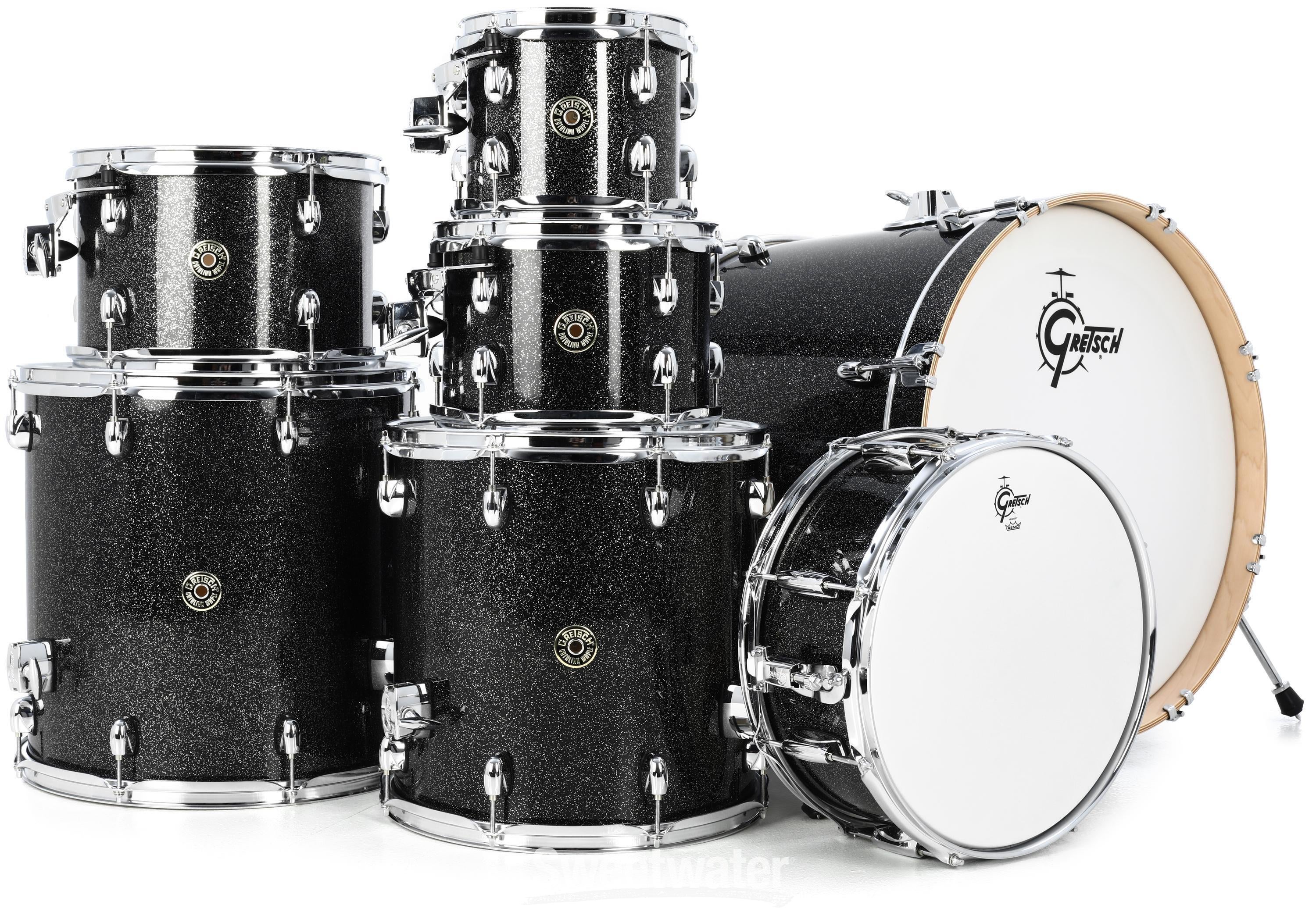 Gretsch Drums Catalina Maple CM1-E826P 7-piece Shell Pack with Snare Drum -  Black Stardust