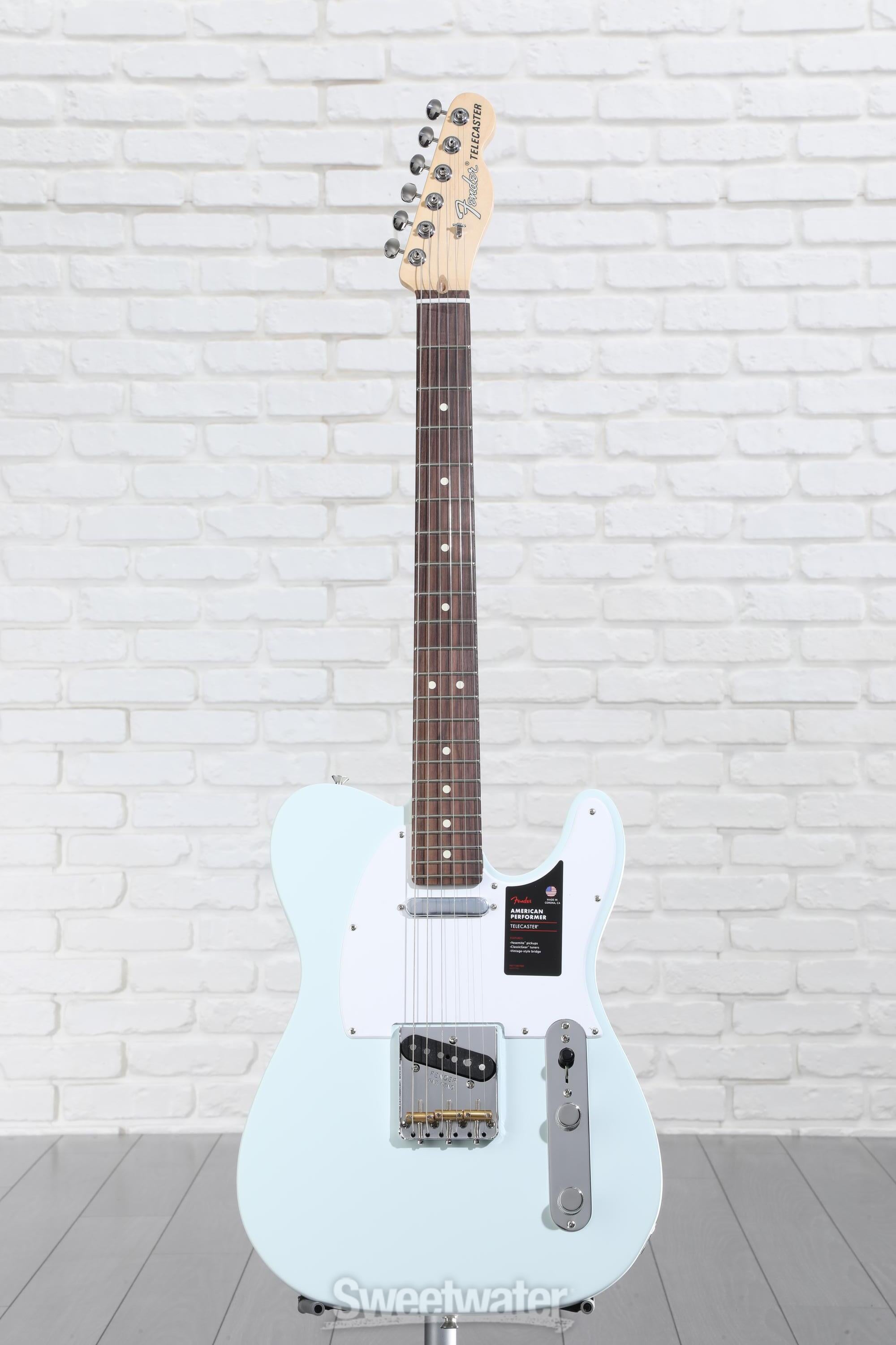 Fender American Performer Telecaster - Satin Sonic Blue with Rosewood  Fingerboard