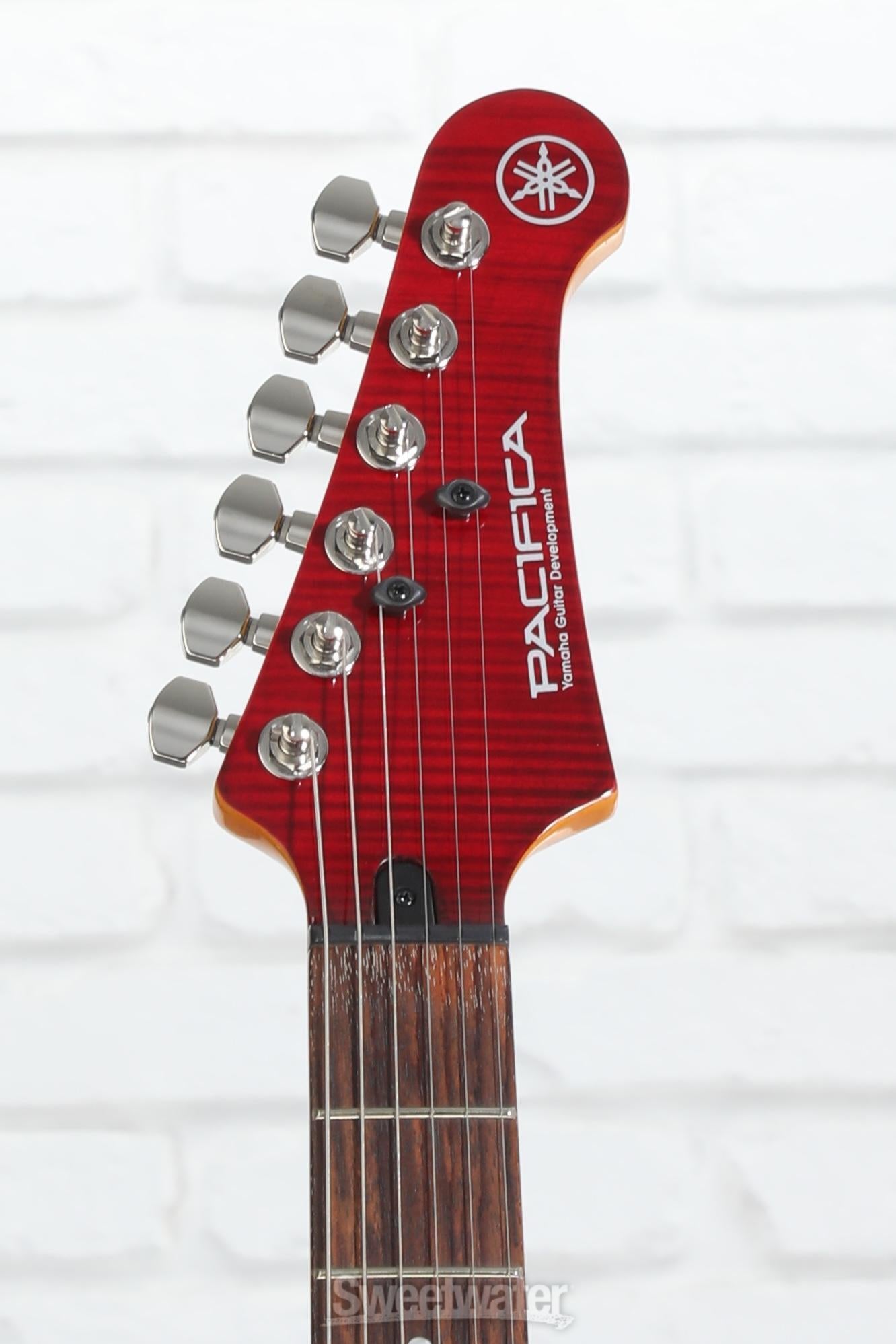 Yamaha PAC612VIIFMX Pacifica Electric Guitar - Fired Red | Sweetwater