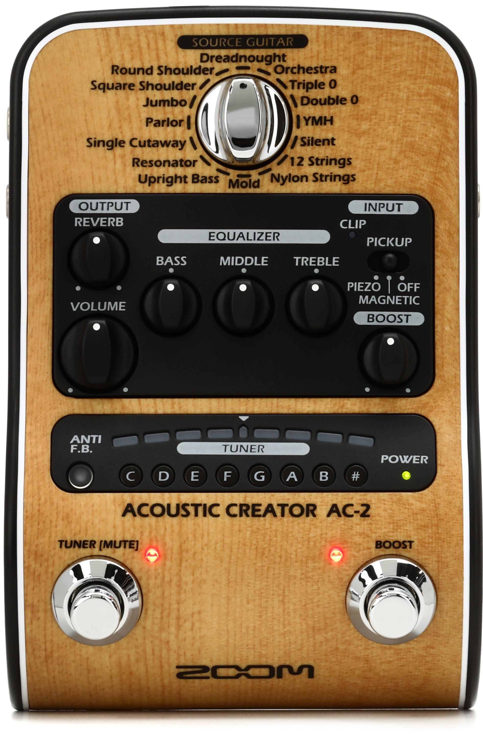 Zoom AC-2 Acoustic Creator - Enhanced Direct Box | Sweetwater