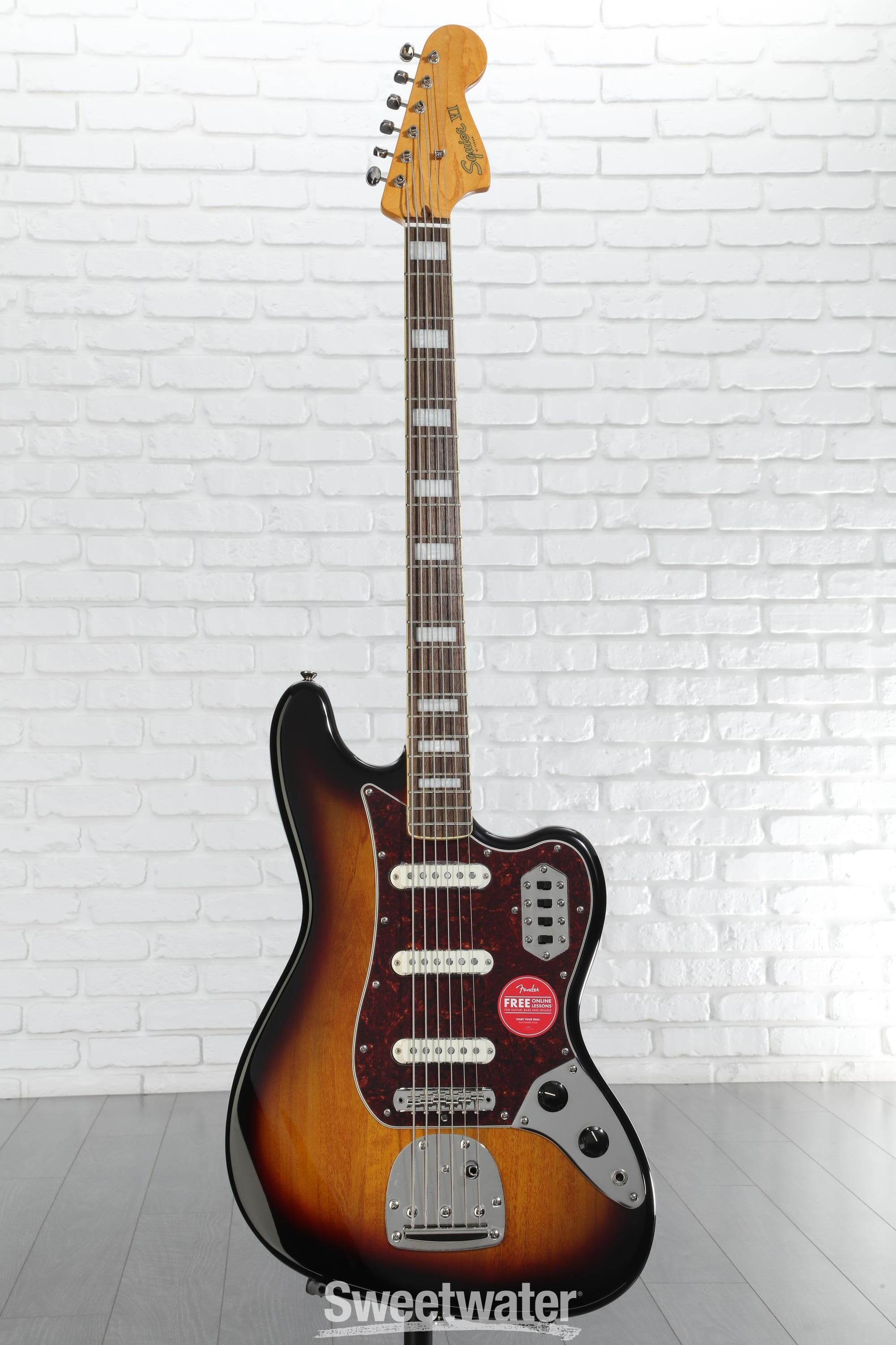 Squier Classic Vibe Bass VI Guitar Black | Guitar Center