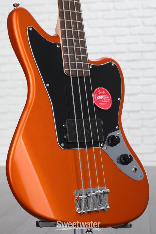 Squier Affinity Series Jaguar Bass H Metallic Orange, Sweetwater Exclusive, Instruments That Start With H