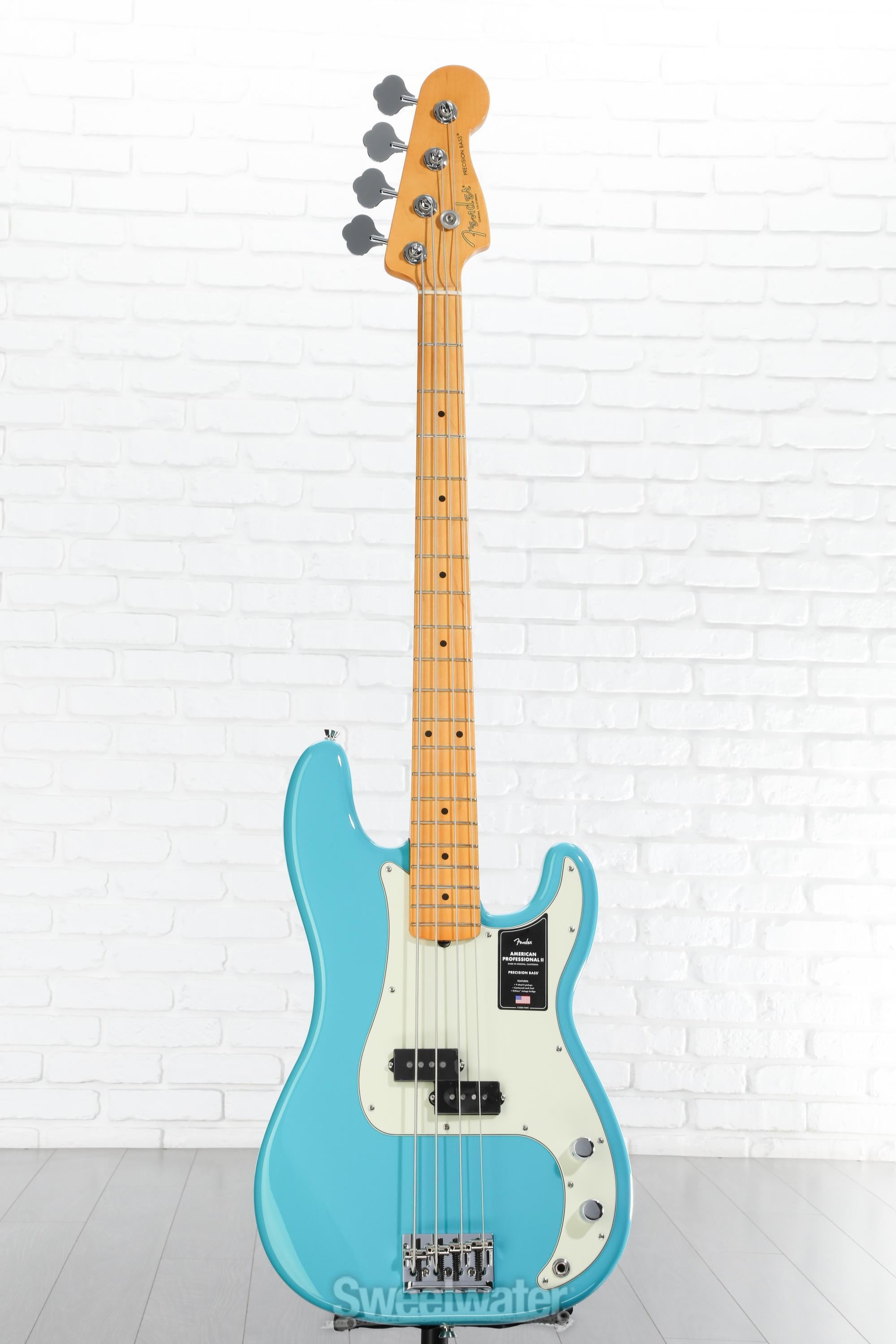 Fender American Professional II Precision Bass - Miami Blue with
