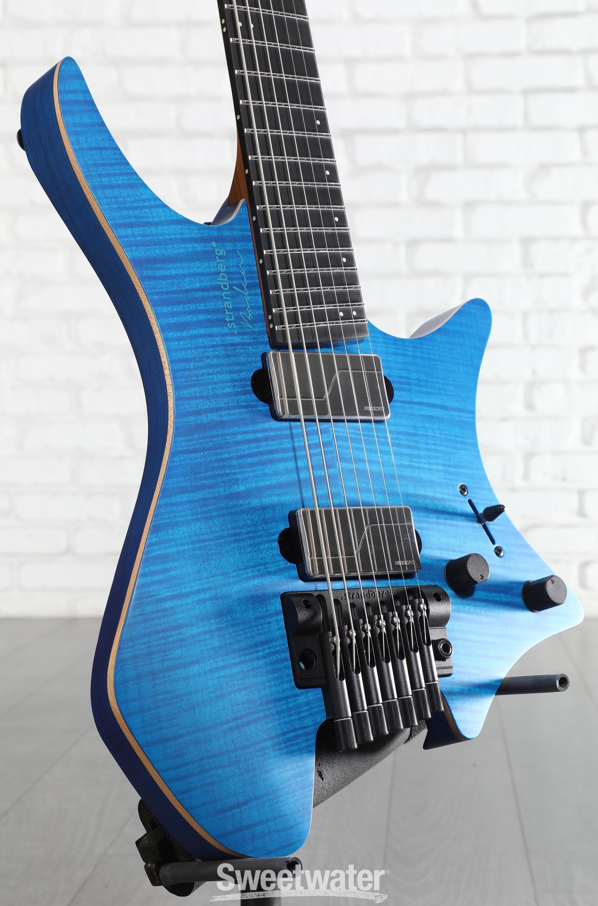 Photo of Strandberg Boden Prog NX 7 7-string Electric Guitar - Stained Trans Deep Blue