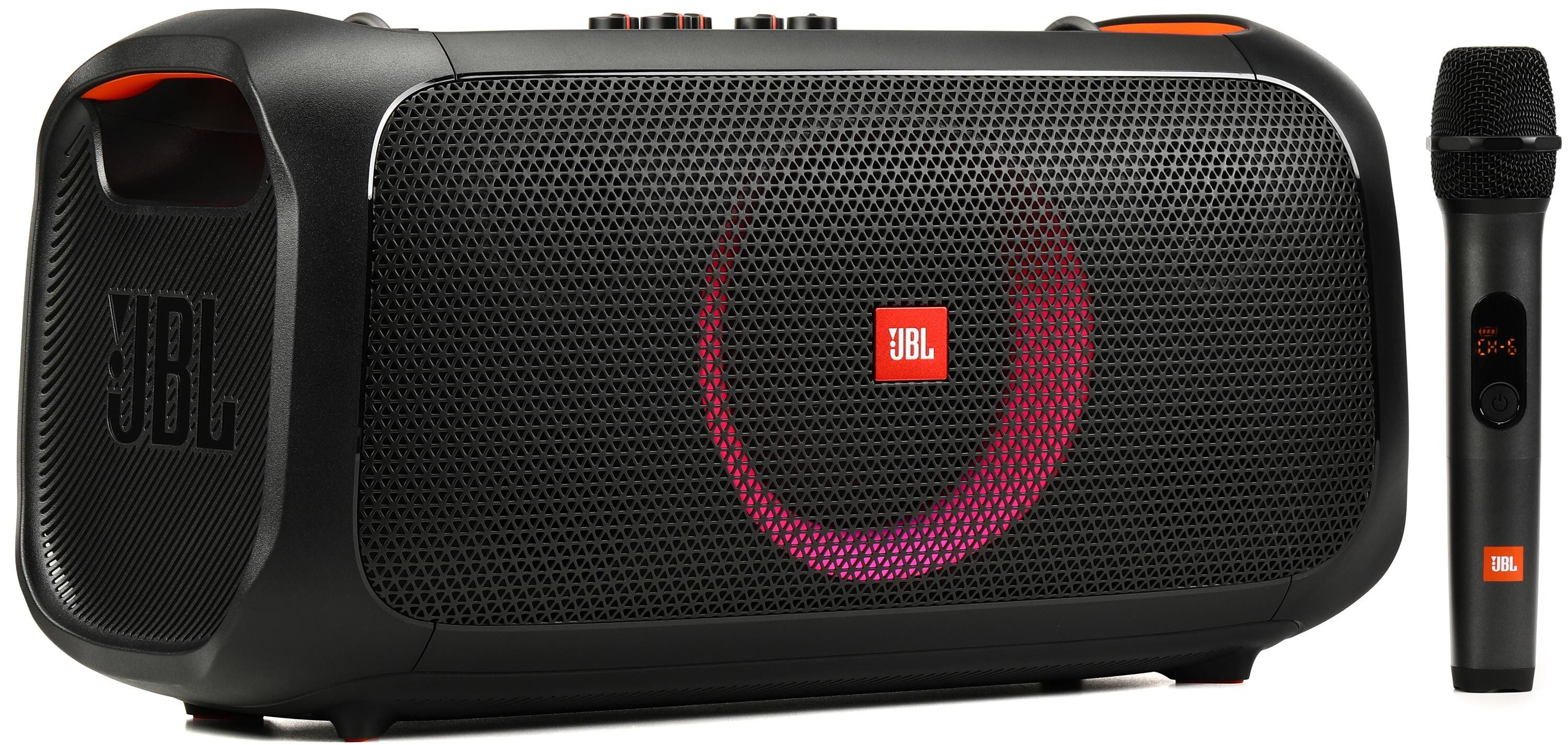 JBL Lifestyle PartyBox On-the-Go Portable Bluetooth Speaker with Wireless  Microphone & Lighting Effects