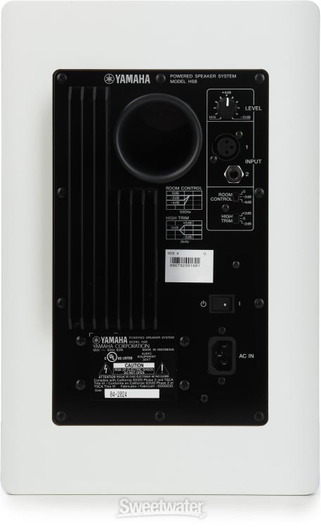 Yamaha HS8 8-inch Powered Studio Monitor - White