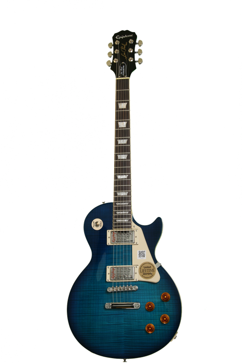 Epiphone Les Paul Standard Plustop Pro, Plek'd - Trans Blue Epiphone Les Paul Standard Plustop Pro, Plek'd - Trans Blue