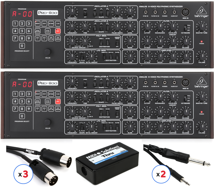 日本未発売！BEHRINGER PRO-800 8ボイスポリシンセサイザー