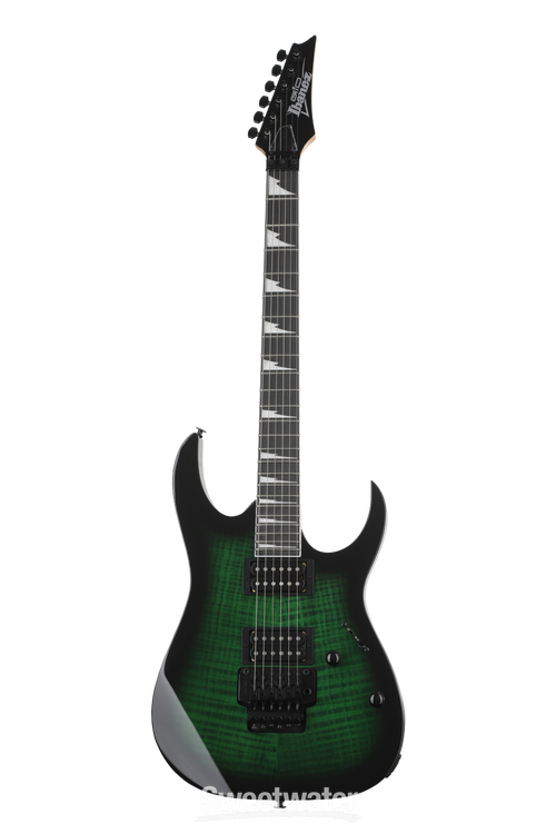 Ibanez Gio RG320FAT Electric Guitar - Transparent Emerald Sunburst