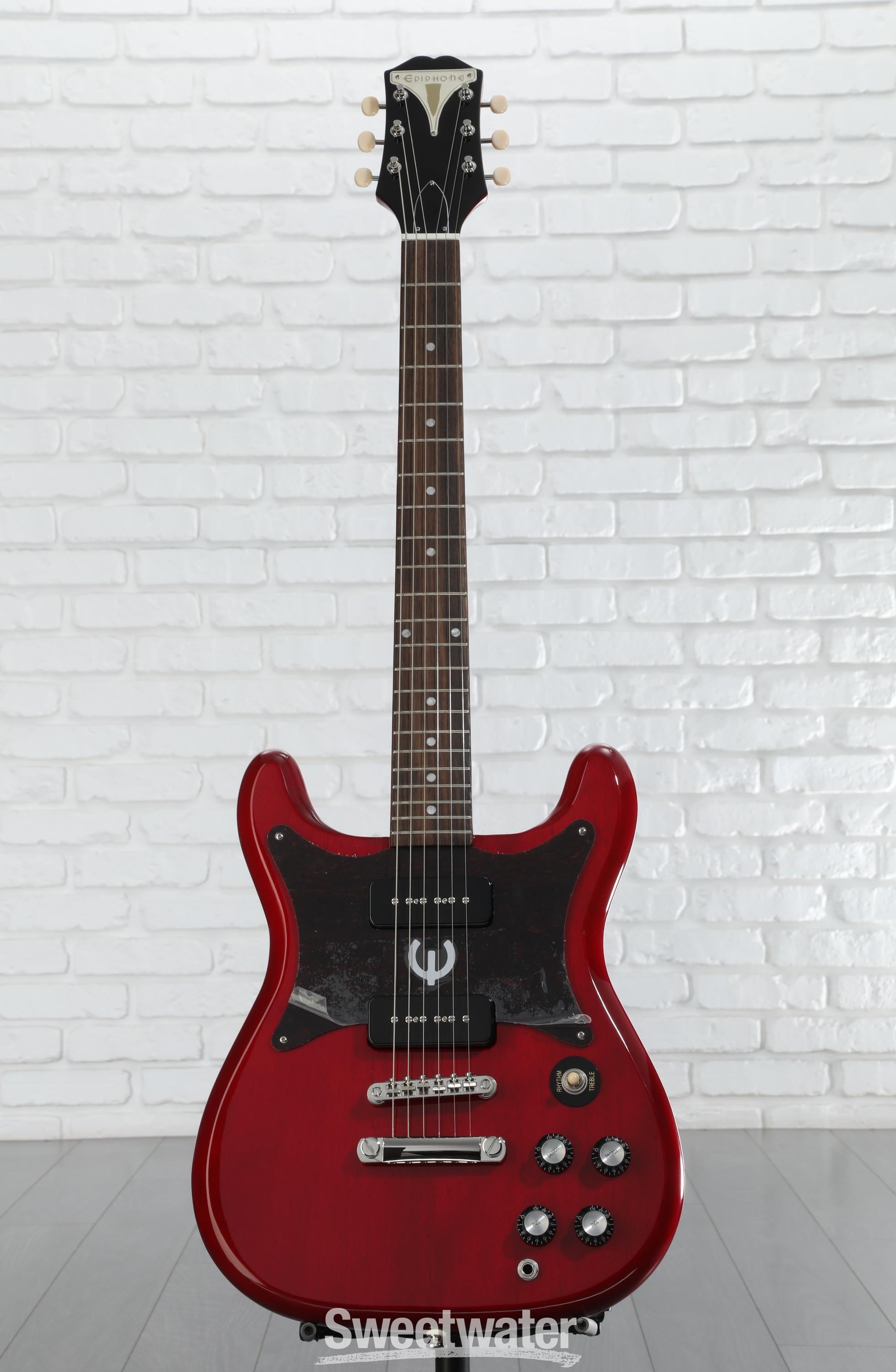 軽くて可愛い、Epiphone Wilshire P-90 Cherry Epi Wilshire P-90s Cherry – Motor City Guitar
