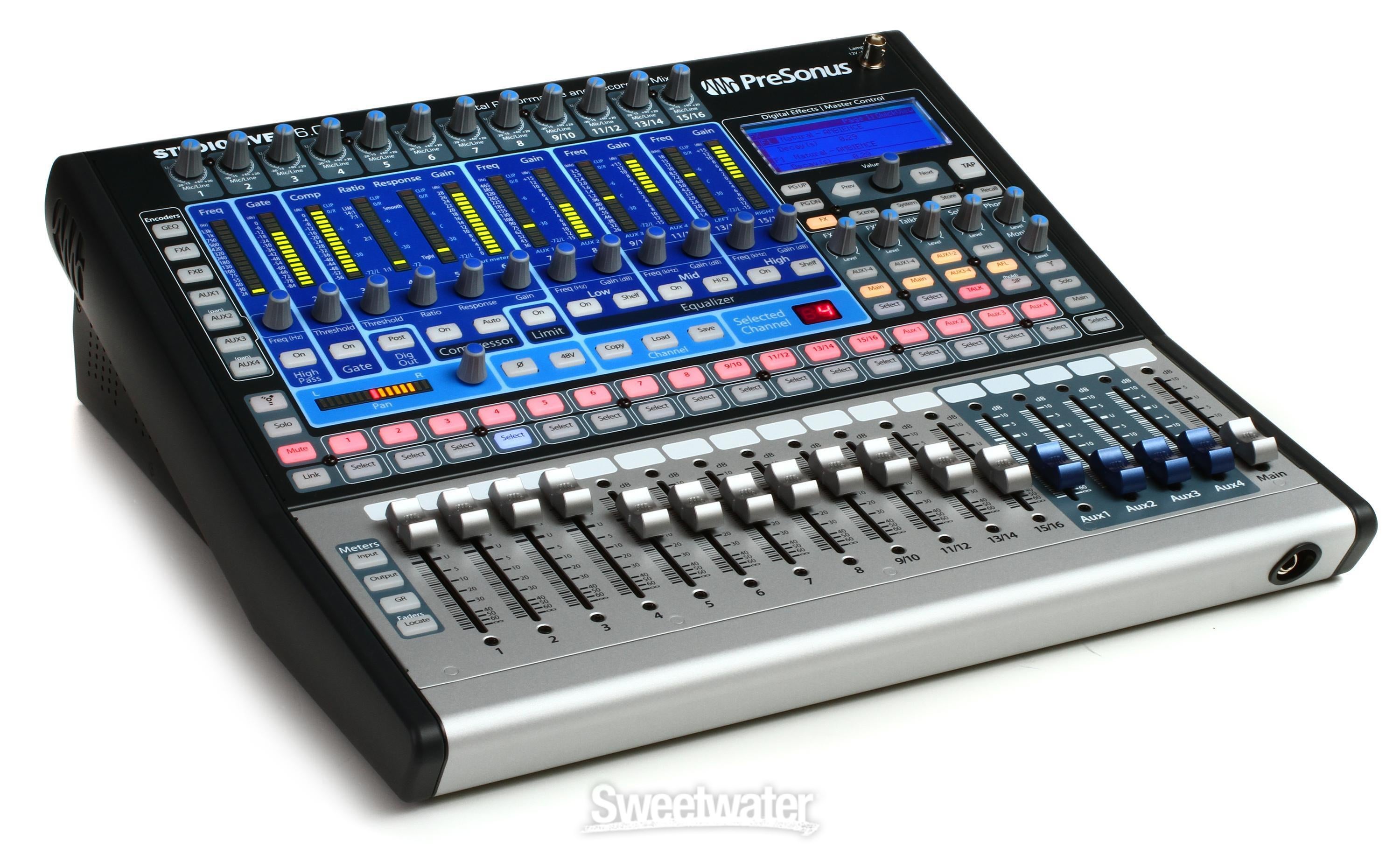 PreSonus StudioLive 16.0.2 Digital Mixer Reviews | Sweetwater