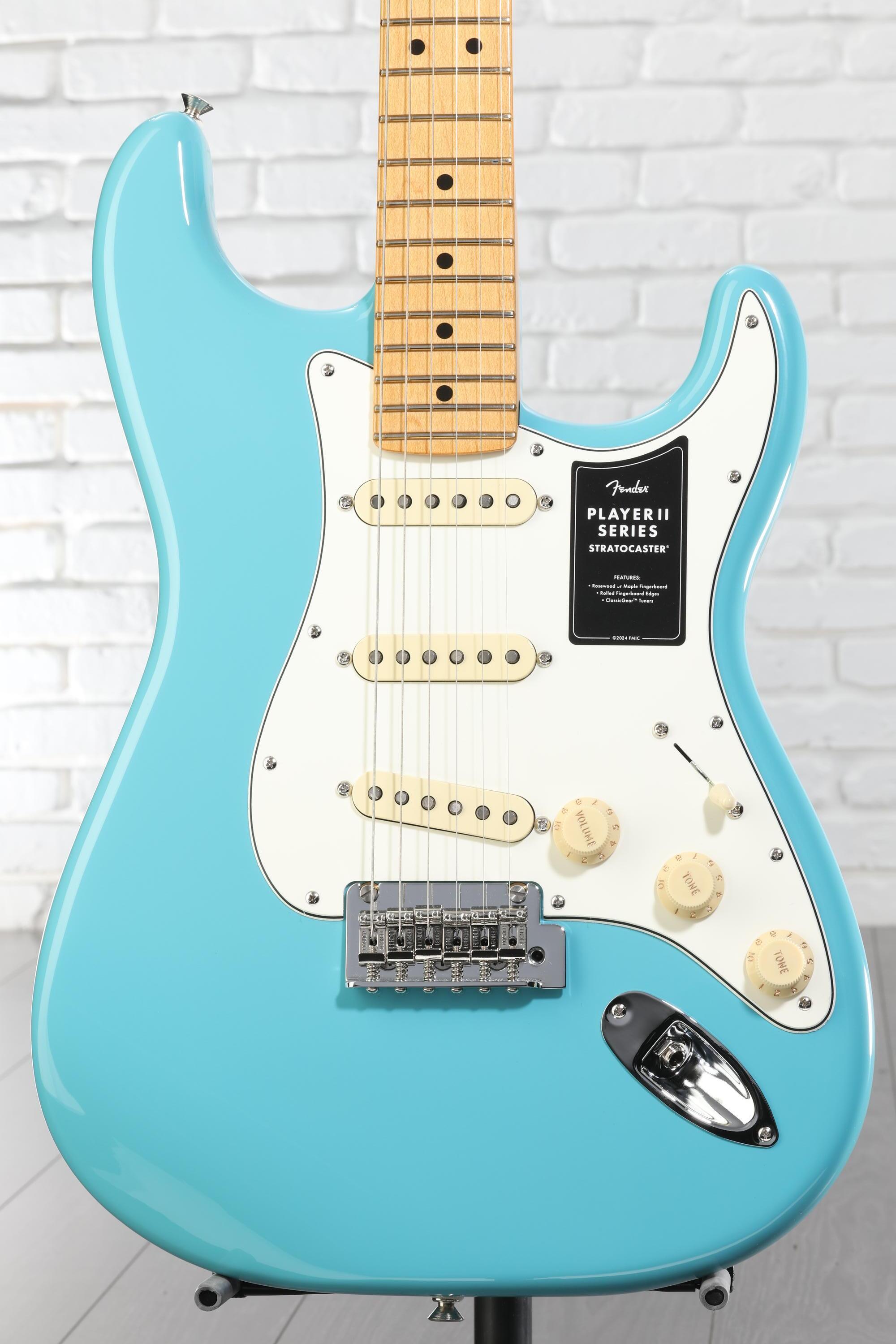 Fender Player II Stratocaster Electric Guitar - Aquatone Blue with