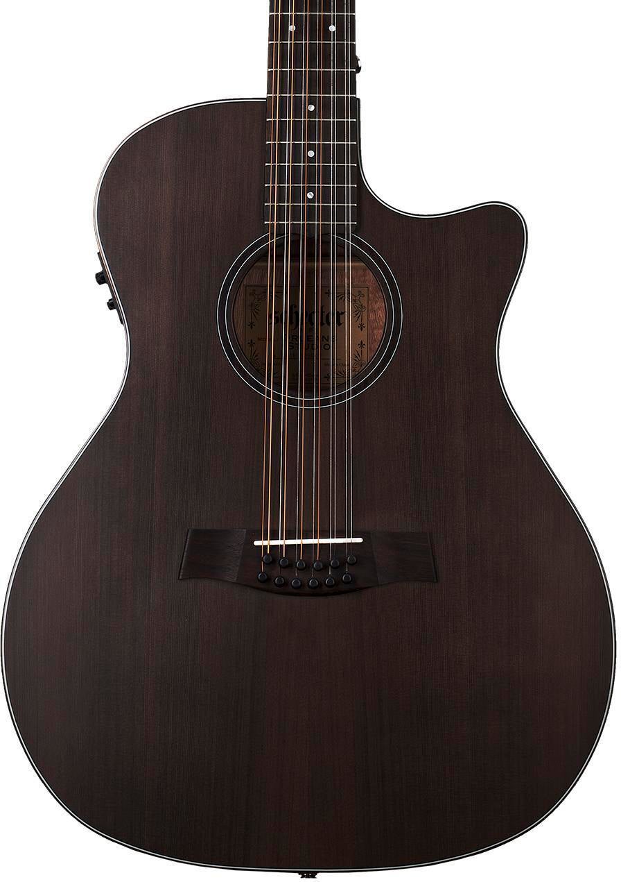 Photo of Schecter Orleans Studio 12-string Acoustic-Electric Guitar - Satin See Thru Black