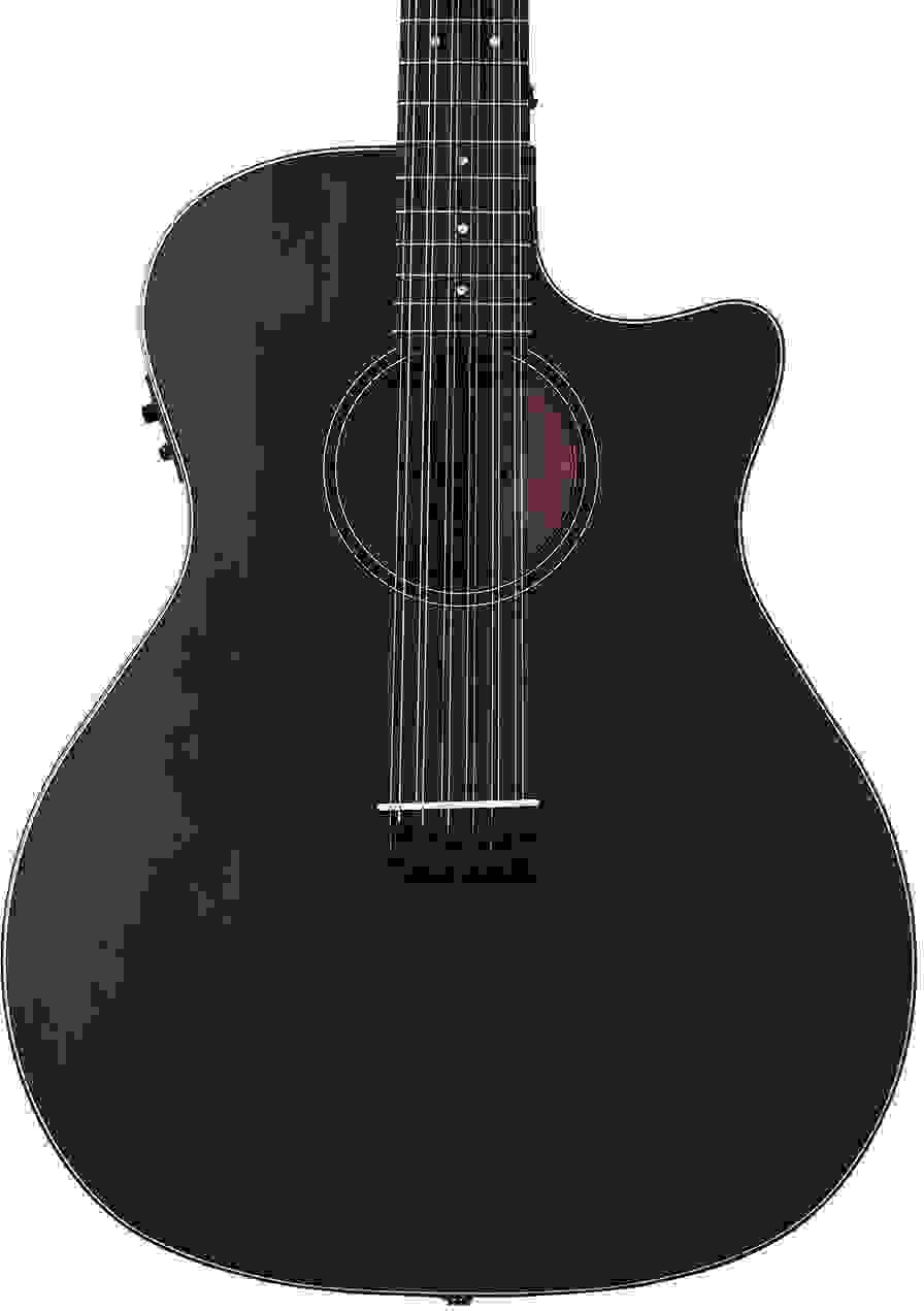 Schecter Orleans Studio 12-string Acoustic-Electric Guitar - Satin See Thru Black