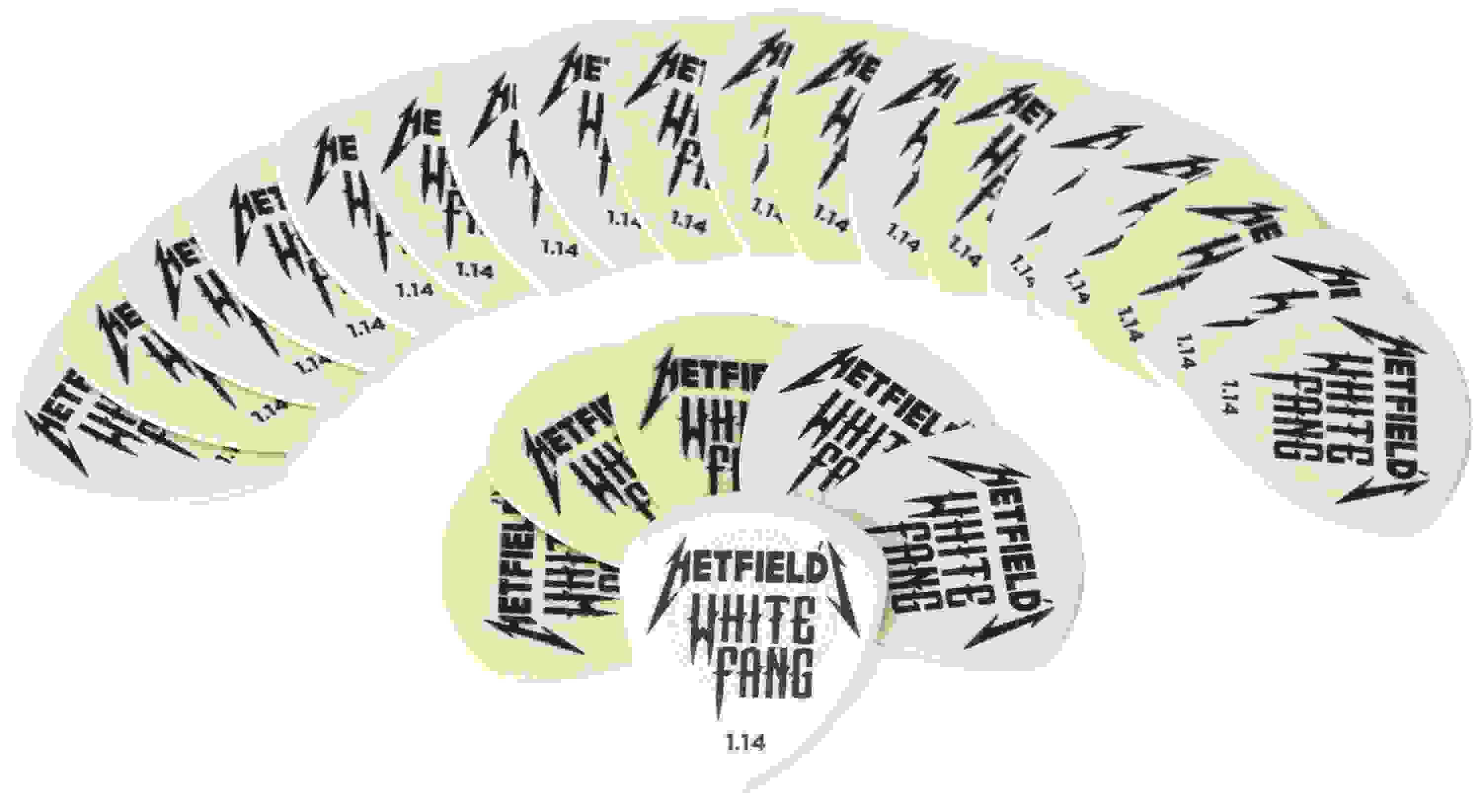 Dunlop James Hetfield White Fang Custom Guitar Picks 1.14mm 24-pack