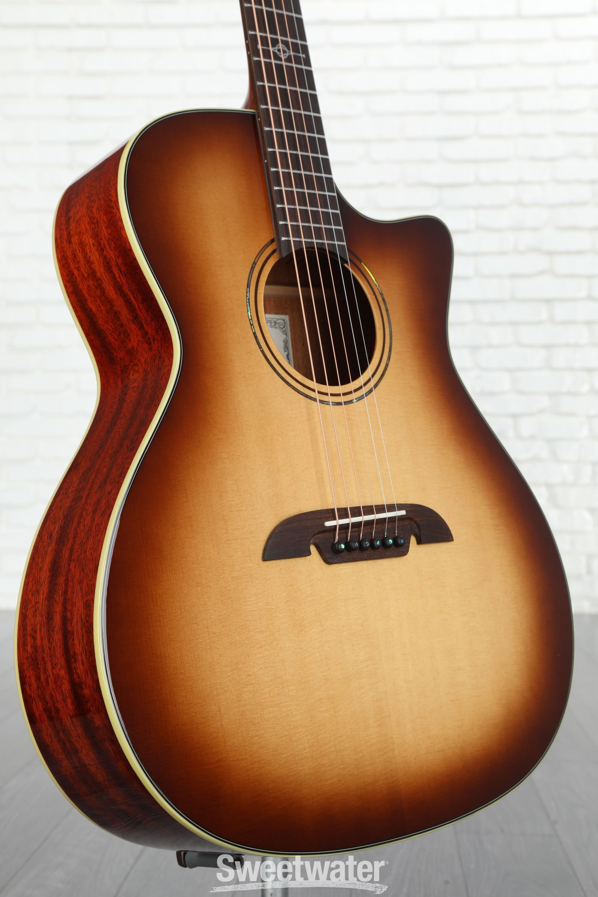 Adamas I E-Acoustic Guitar 2087GT-8, Reverse Blue Burst w