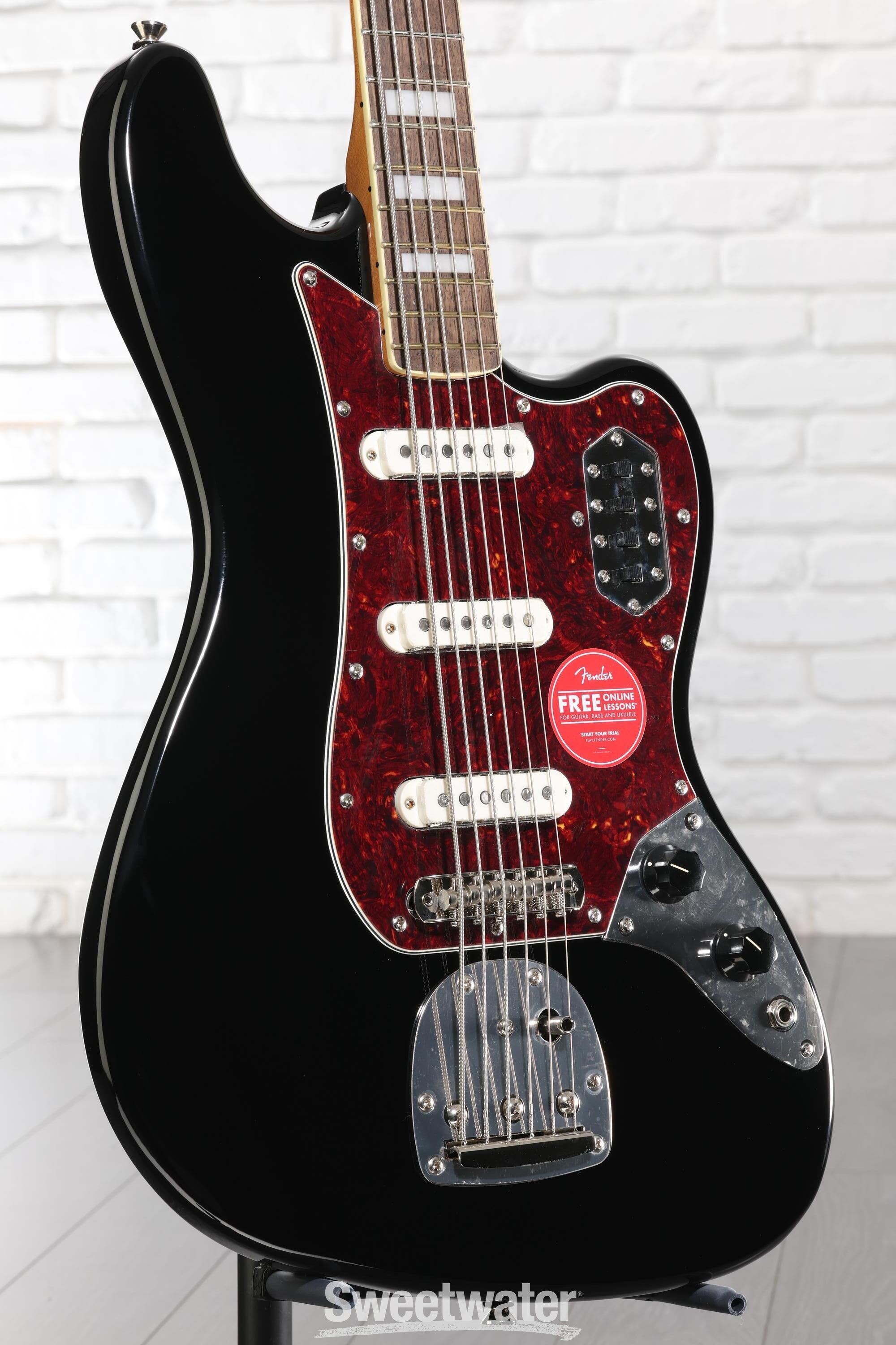 Photo of Squier Classic Vibe Bass VI Guitar - Black