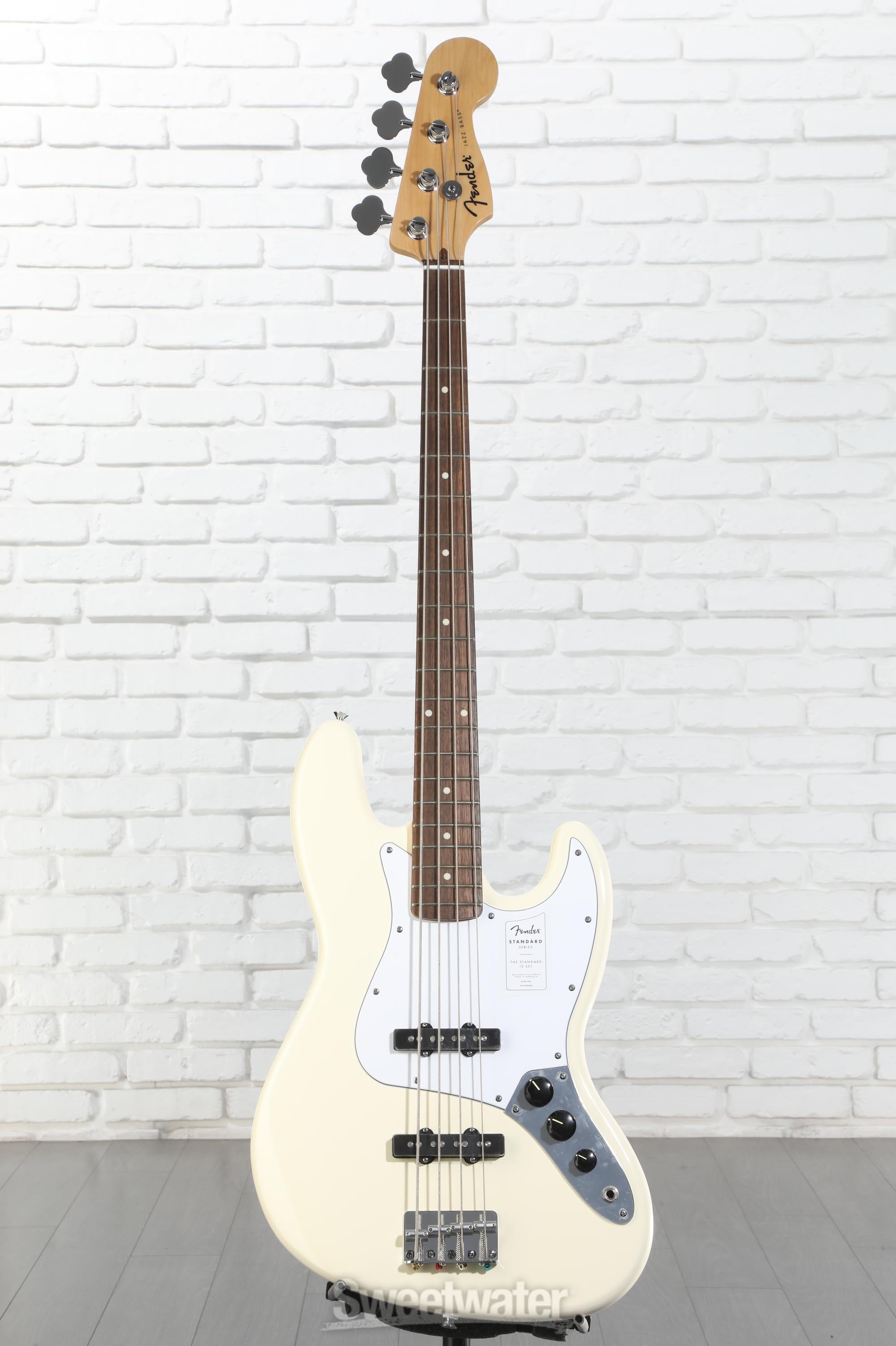 Fender Jazz Bass ホワイト Fender Standard Jazz Bass - Olympic White, Laurel