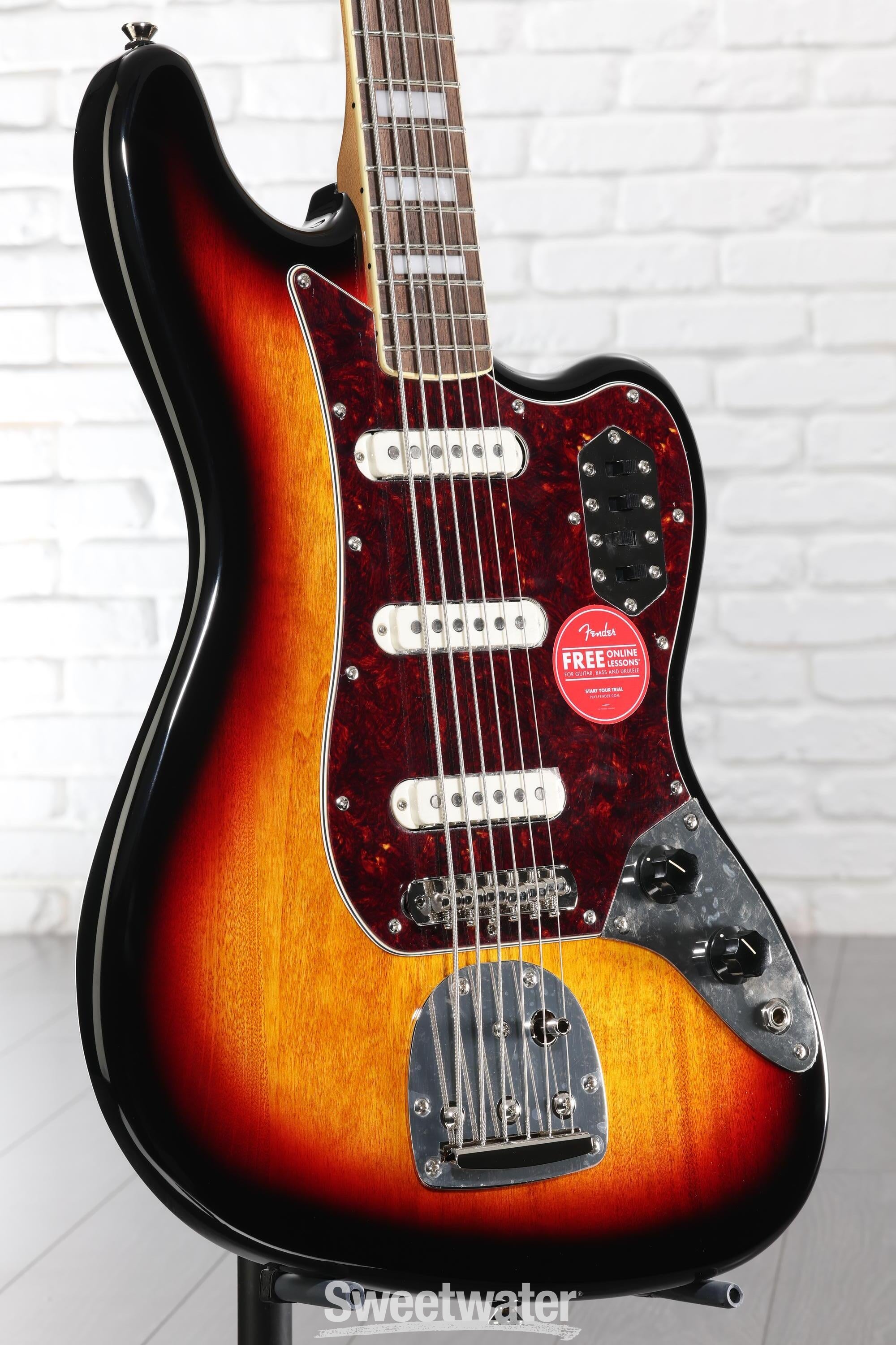 Squier Classic Vibe Bass VI Guitar - 3-tone Sunburst | Sweetwater
