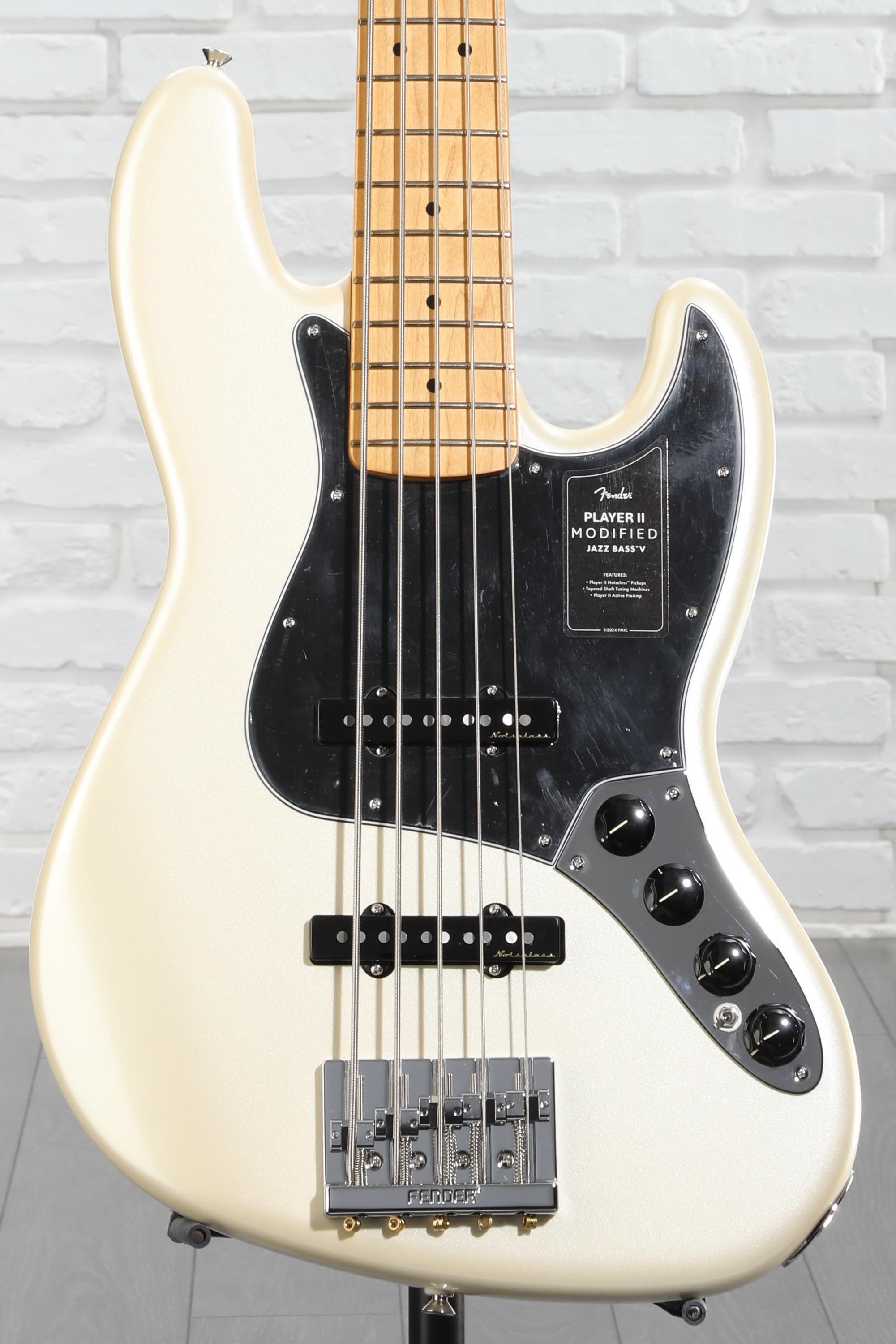 Fender Player II Modified Active Jazz Bass V - Olympic Pearl