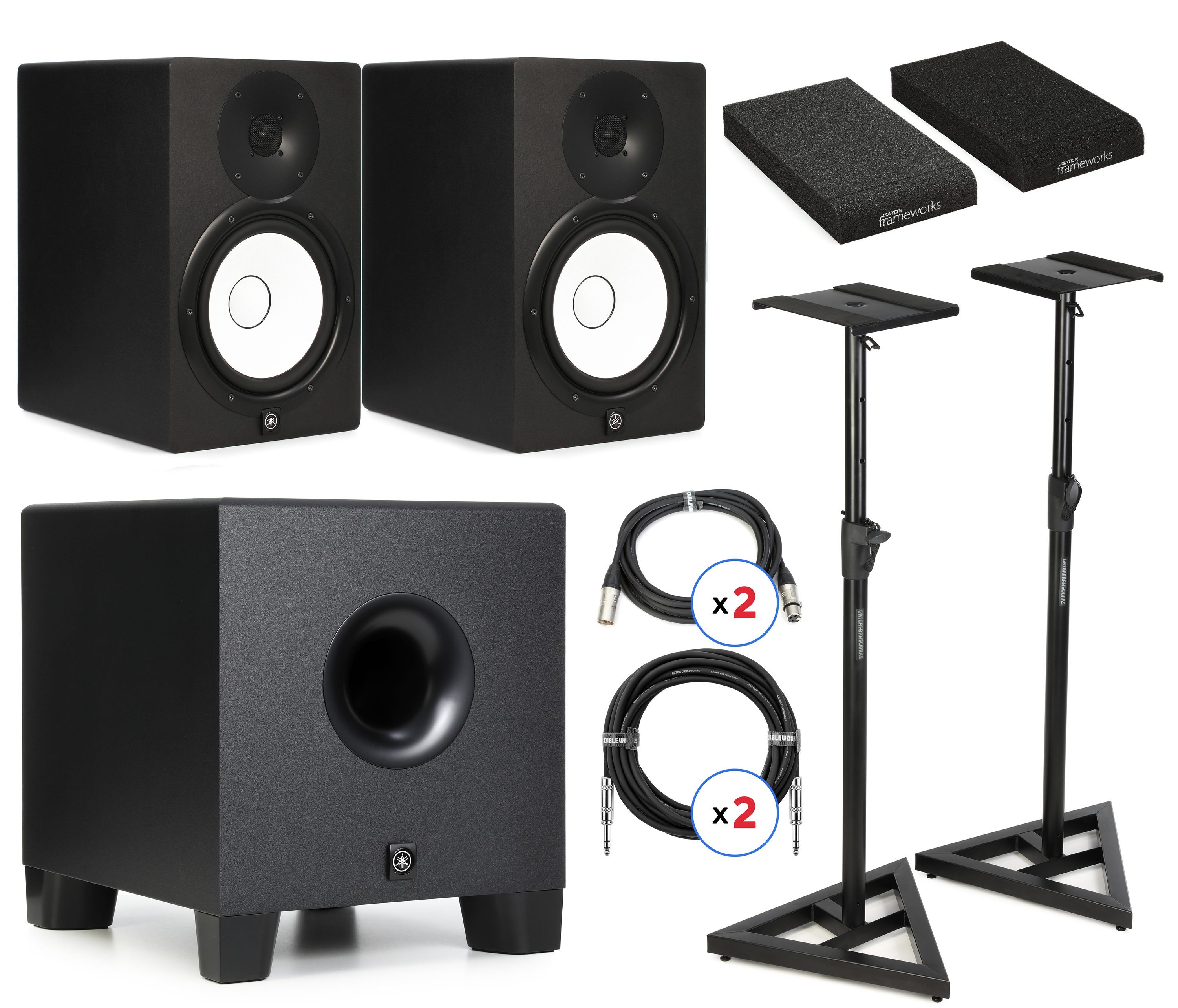 Yamaha HS8 8 inch Powered Studio Bundle | Sweetwater