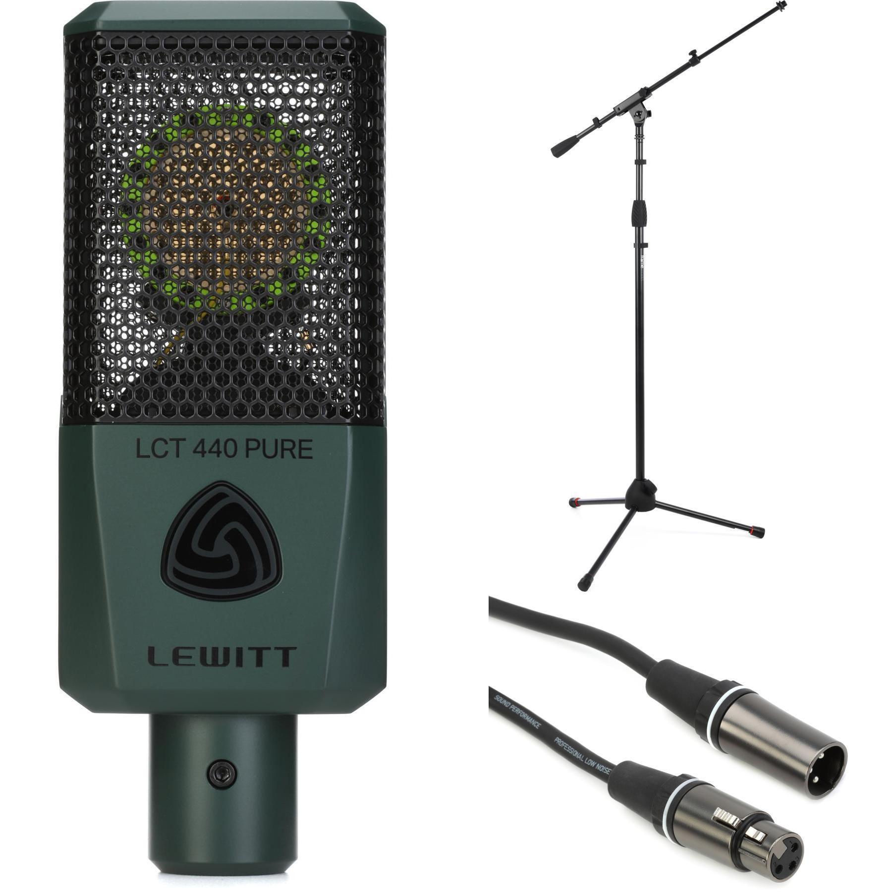 Lewitt LCT 440 PURE VIDA Condenser Microphone with Stand and Cable -  Limited-edition Rainforest Green