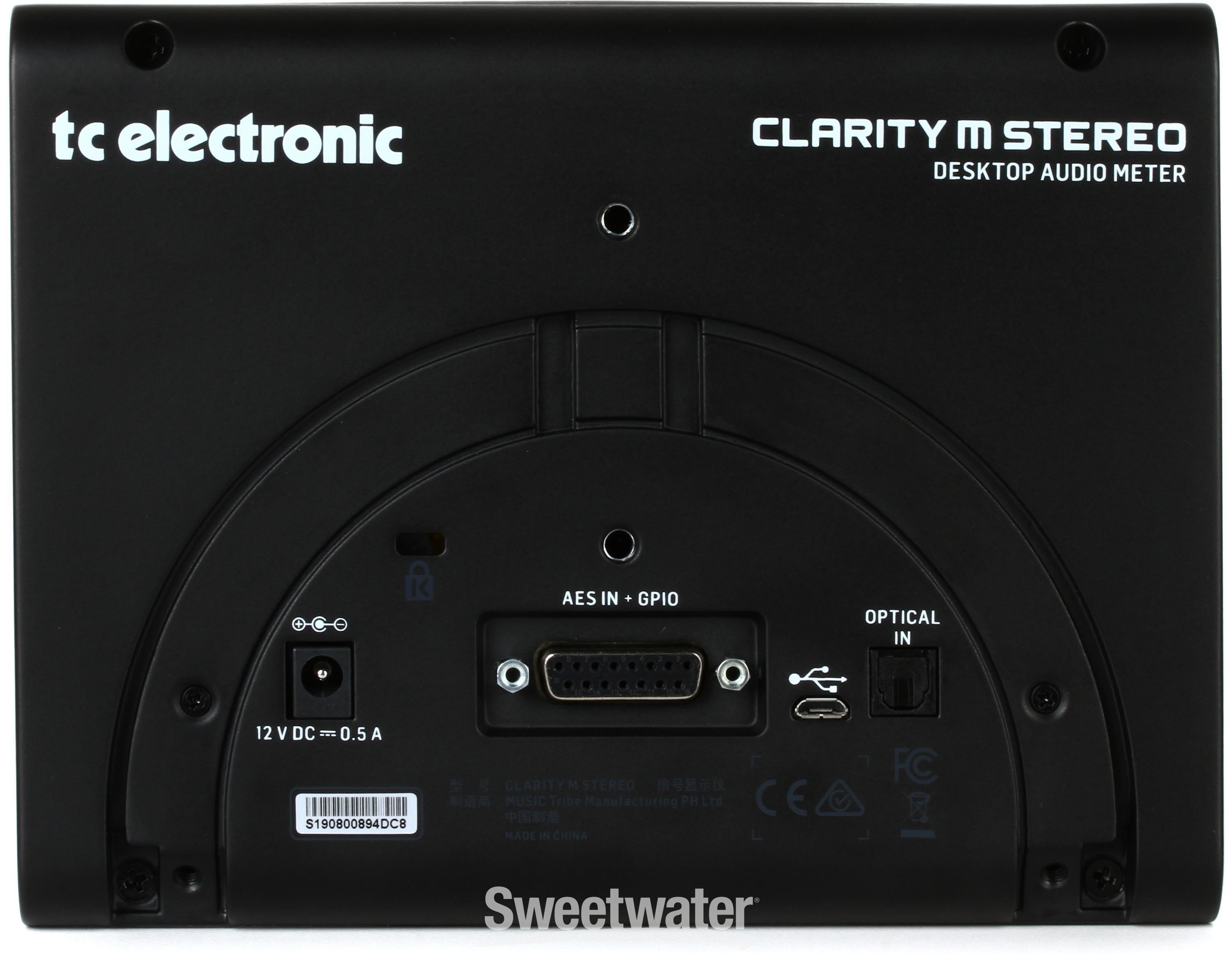 TC Electronic Clarity M Stereo Loudness Meter | Sweetwater