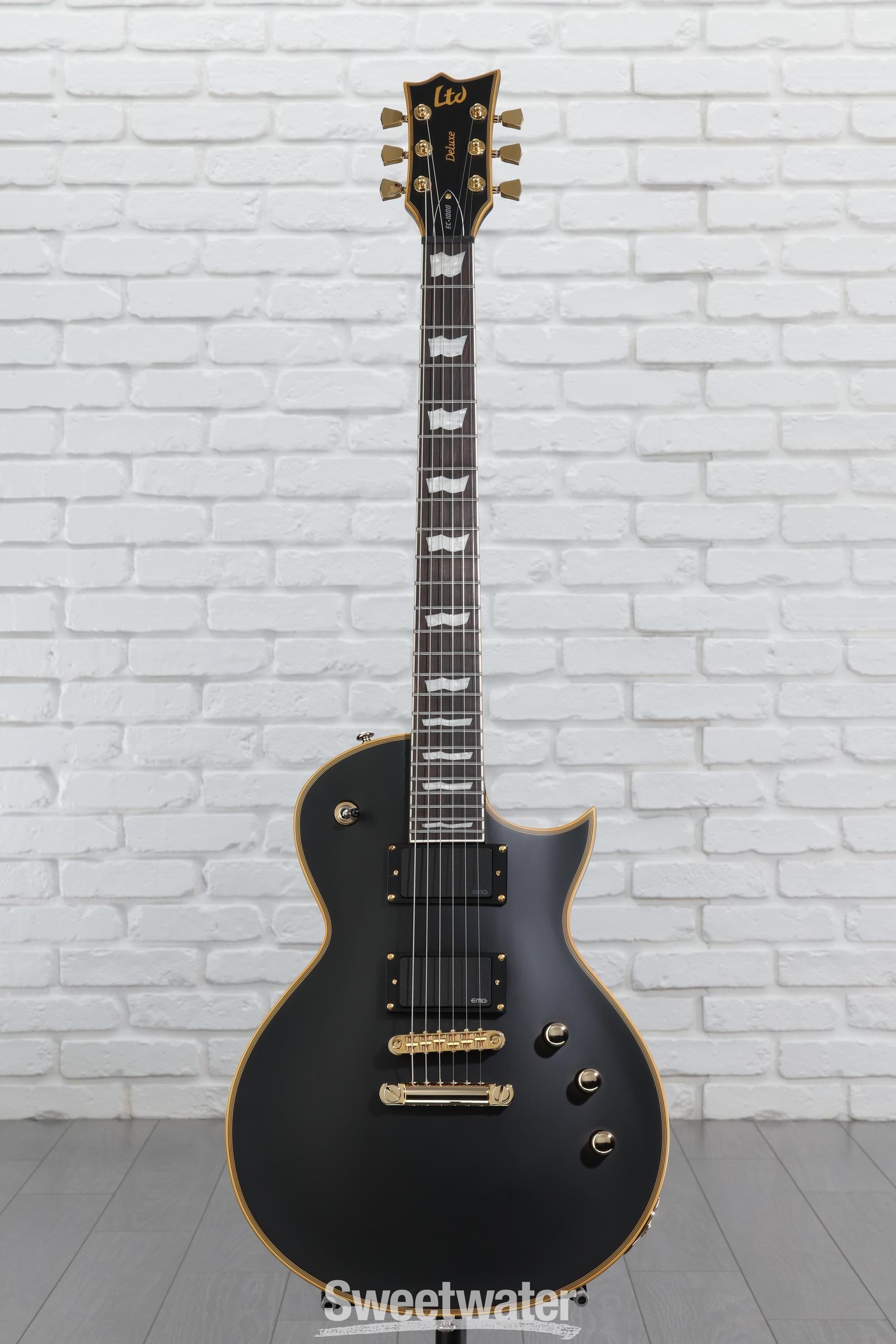 ltd ec1000 deluxe ビンテージブラック ESP LTD Deluxe EC-1000 Electric Guitar Vintage Black