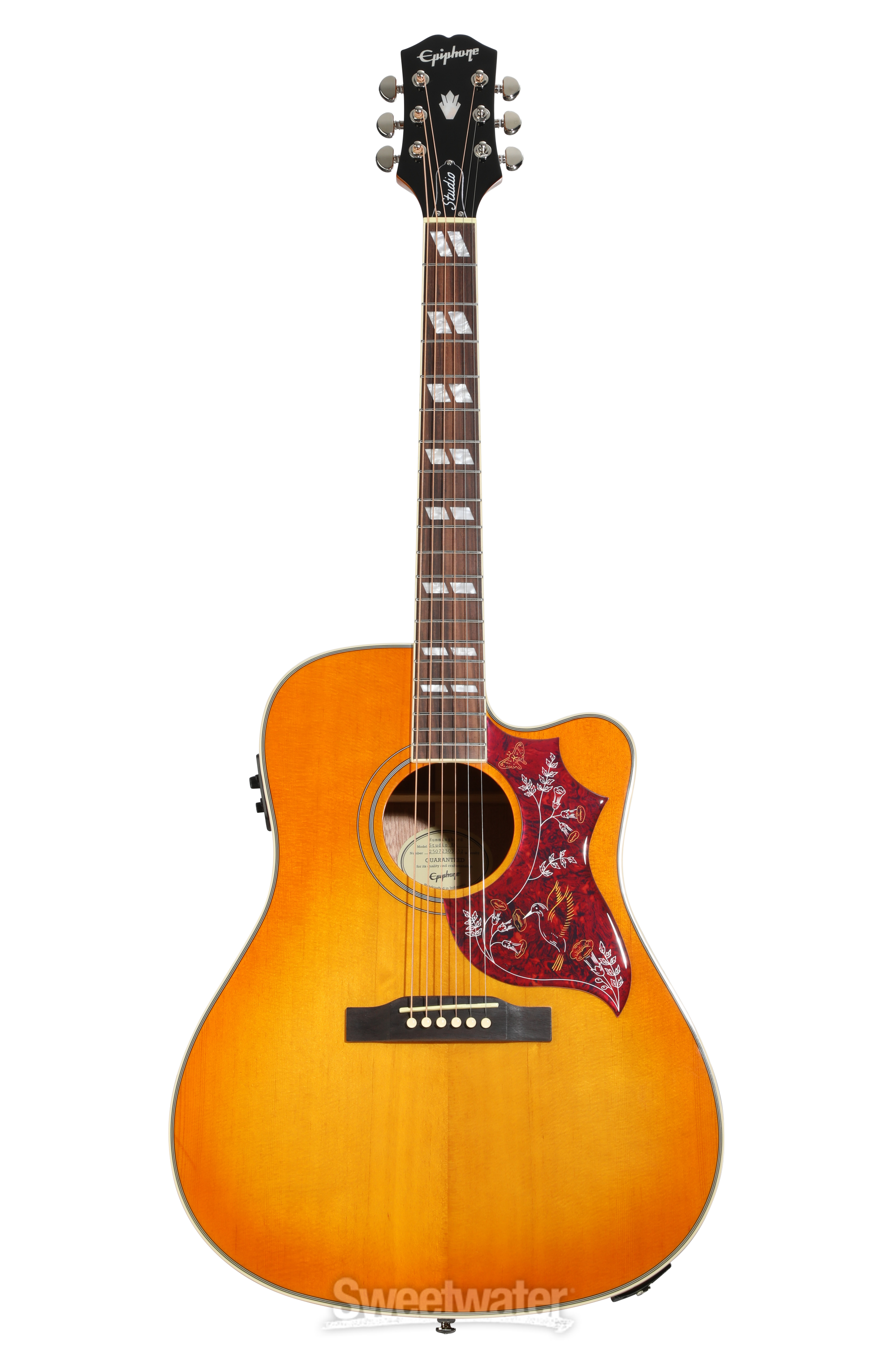 Epiphone Hummingbird Studio EC Acoustic-electric Guitar - Heritage