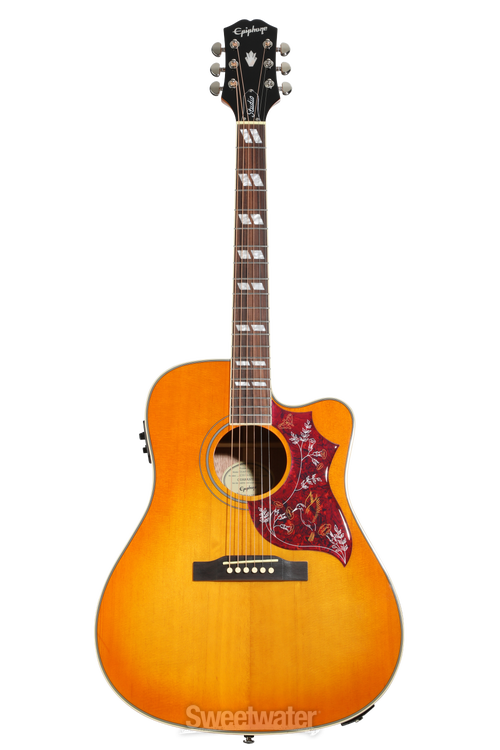 Epiphone Hummingbird Studio EC Acoustic-electric Guitar - Heritage