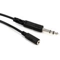 Photo of Hosa MHE-325 3.5mm TRS Female to 1/4-inch TRS Male Extension Cable - 25 foot