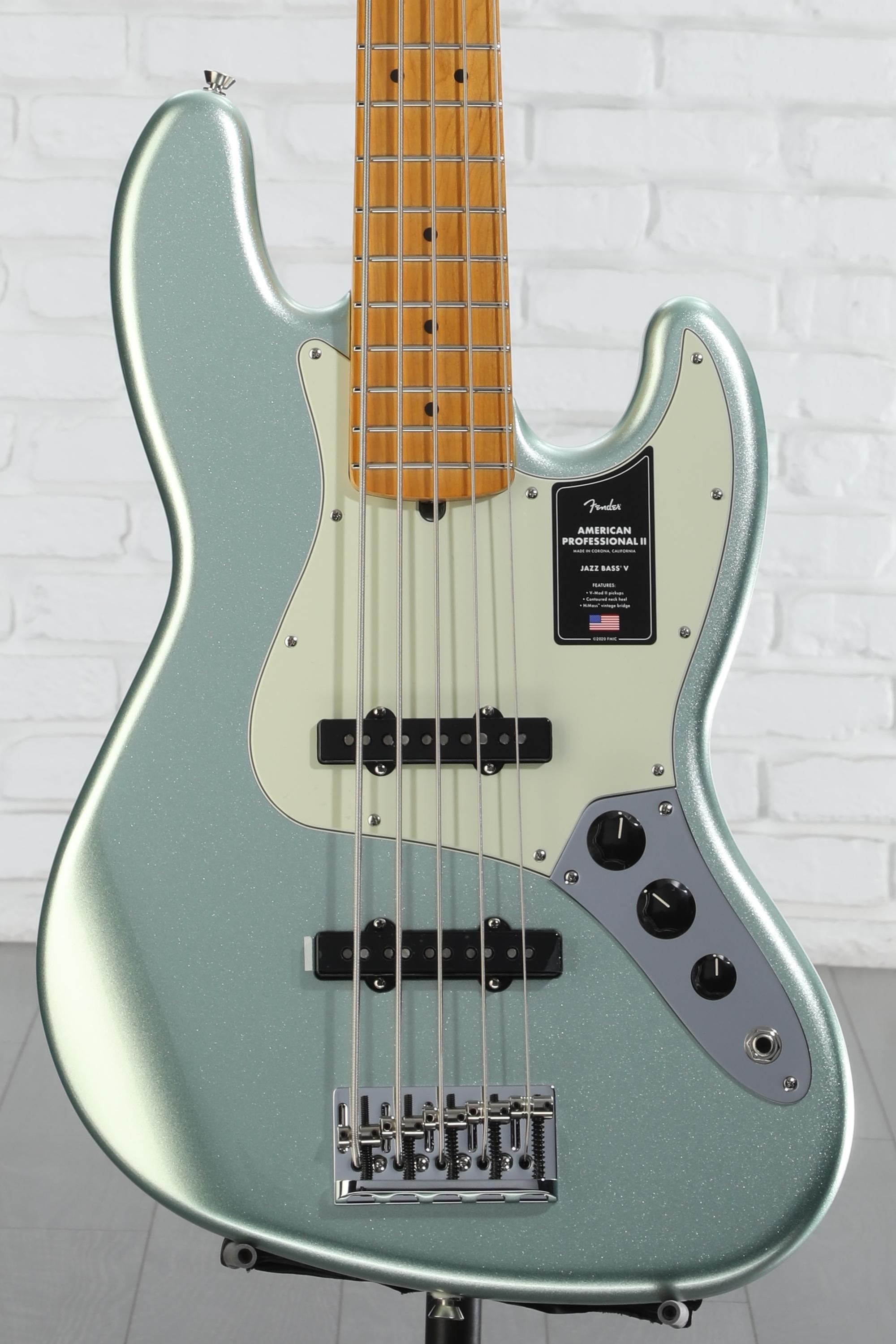 Fender American Professional II Jazz Bass V - Mystic Surf