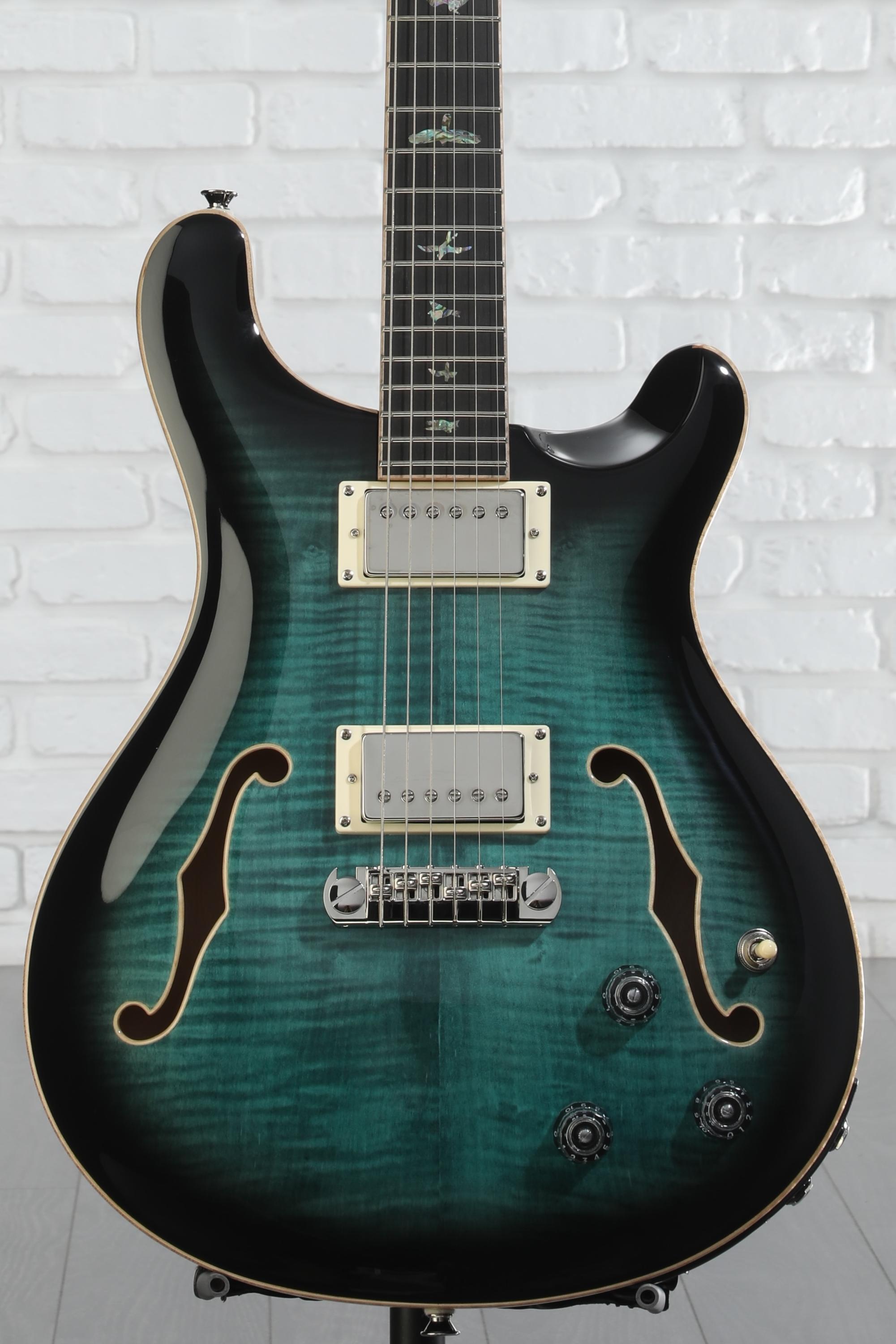 PRS SE Hollowbody II Piezo Electric Guitar - Peacock Blue